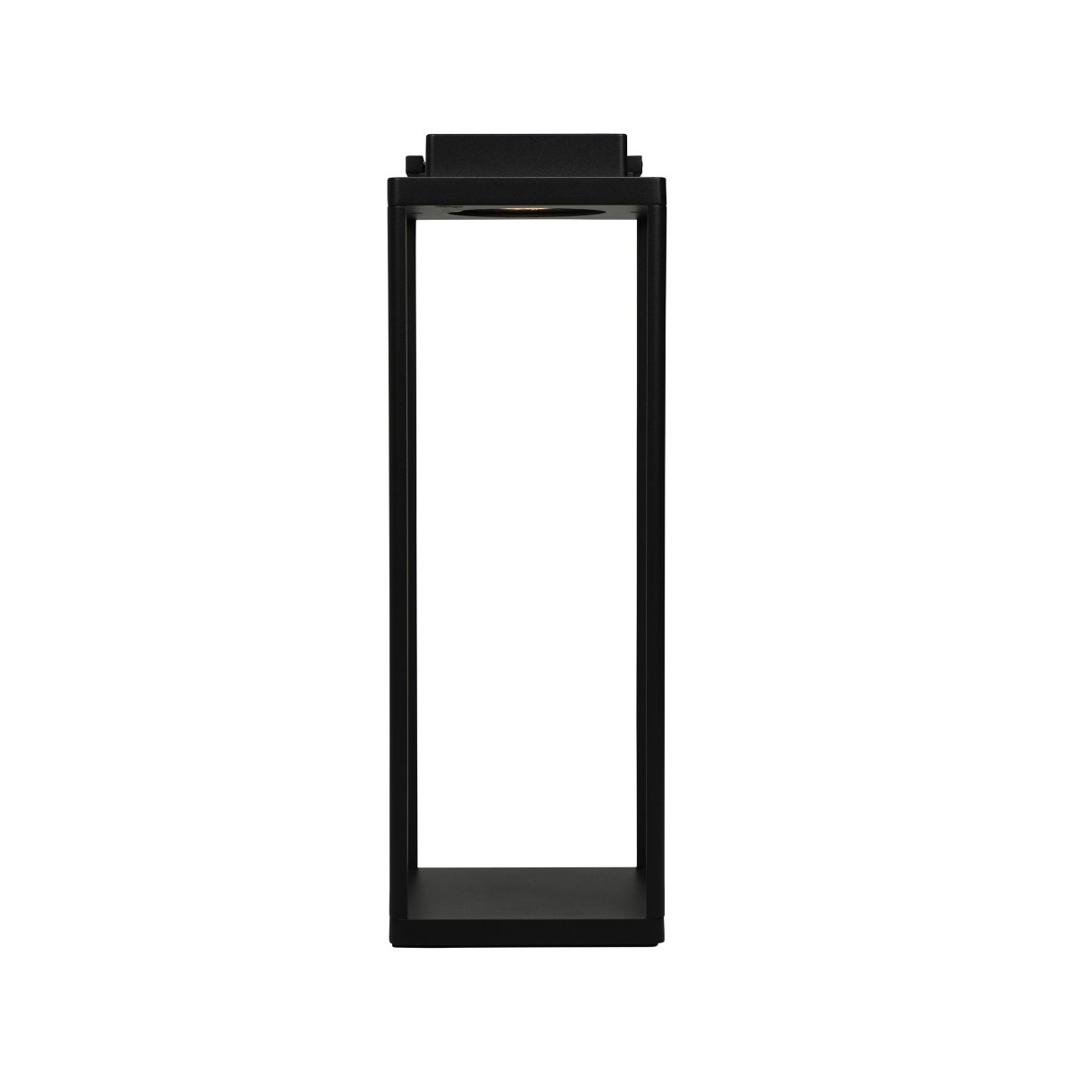 Lucca 44cm Negro portátil De Dyberg Larsen - El farol Lucca, fabricado en metal resistente con asa de transporte y LED integrado en la parte superior, es perfecto como decoración para la terraza, el balcón o delante de la puerta de entrada.