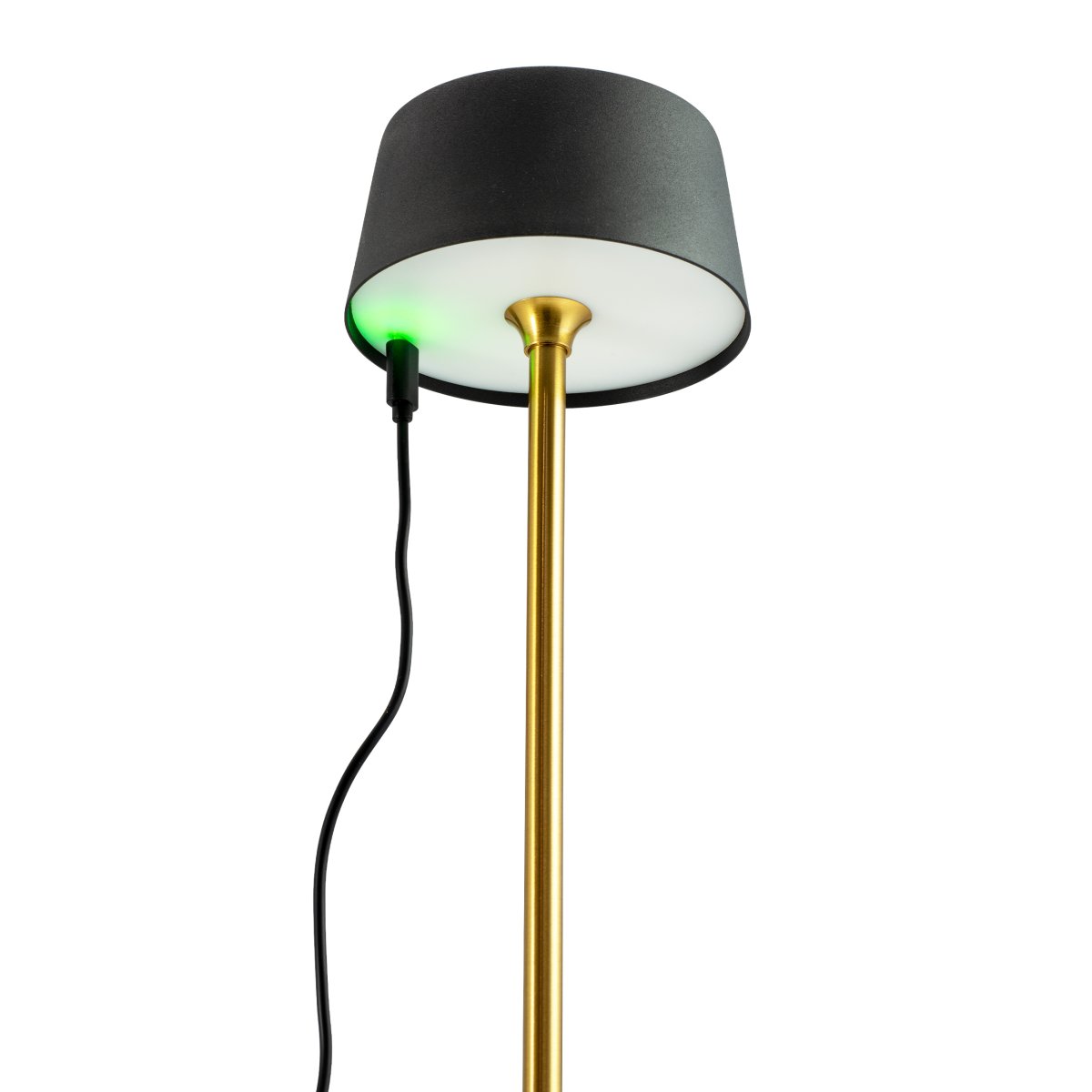 Yoyo LED 33cm Latón portátil De Dyberg Larsen - La funci&oacute;n de toque suave en la parte superior controla tres niveles de luz y la hace perfecta para lugares con espacio limitado, por ejemplo, en un alf&eacute;izar estrecho, en una mesa m&aacute;s peque&ntilde;a o en grupo en la mesa del comedor para una decoraci&oacute;n de mesa elegante.