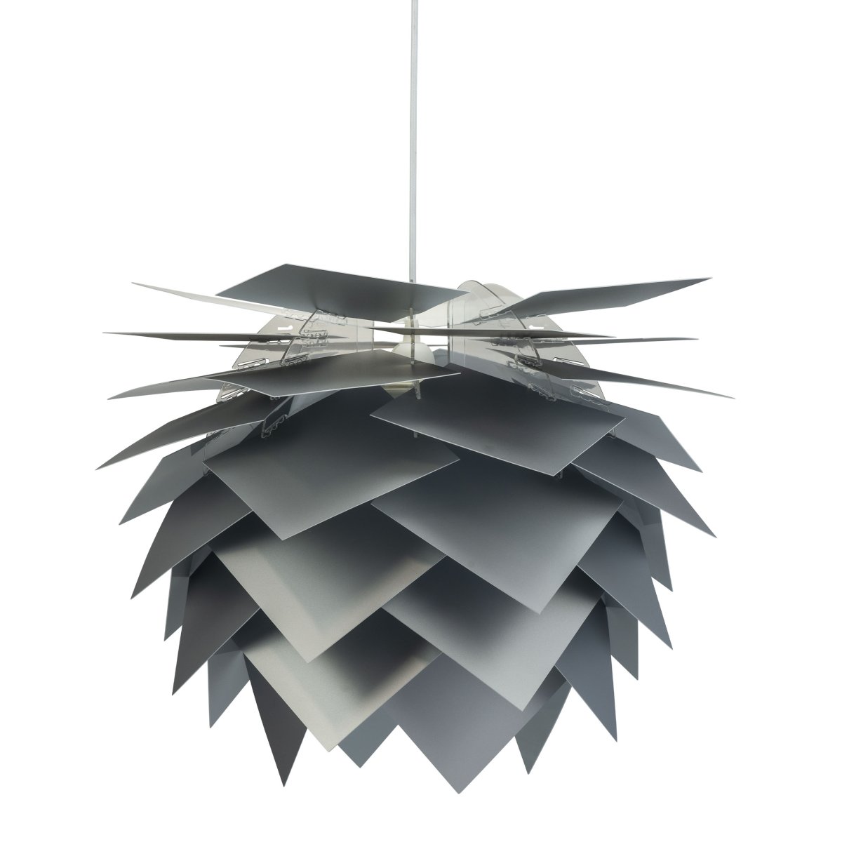 Illumin Ø45 Aluminio Lámpas de techo De Dyberg Larsen - Se entrega en una exclusiva caja negra con la innovadora caja de techo Rosetta, un marco robusto, 40 componentes y un cable textil blanco de 3 metros con portal&aacute;mparas.