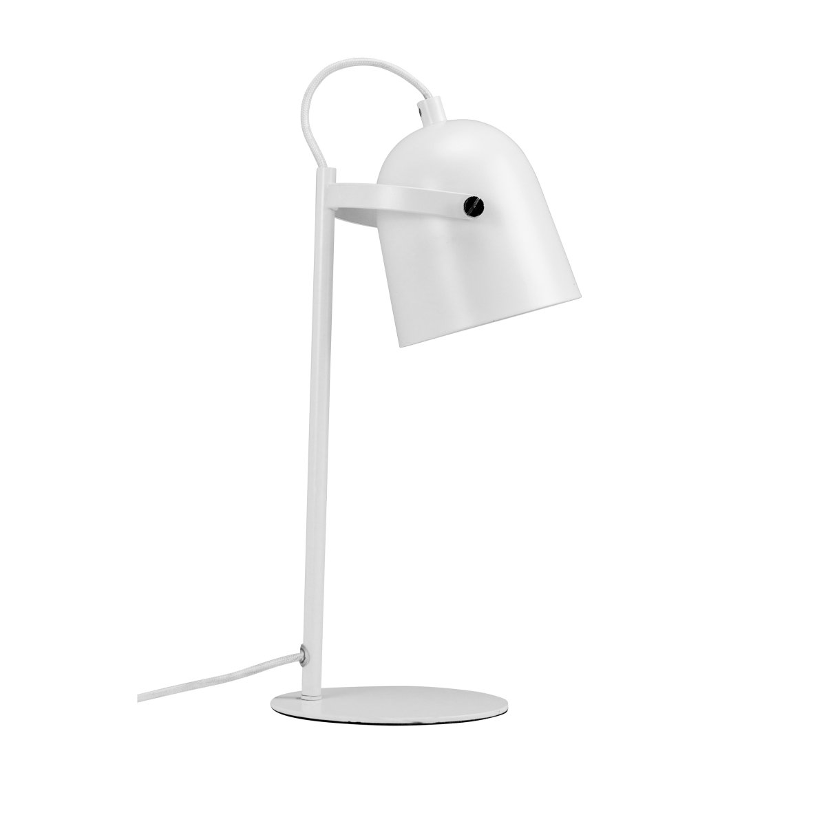 Oslo 37cm Blanco lámpara de escritorio De Dyberg Larsen - Con su diseño minimalista, la lámpara Oslo se puede colocar fácilmente en cualquier lugar de la casa donde desee un efecto de iluminación elegante.