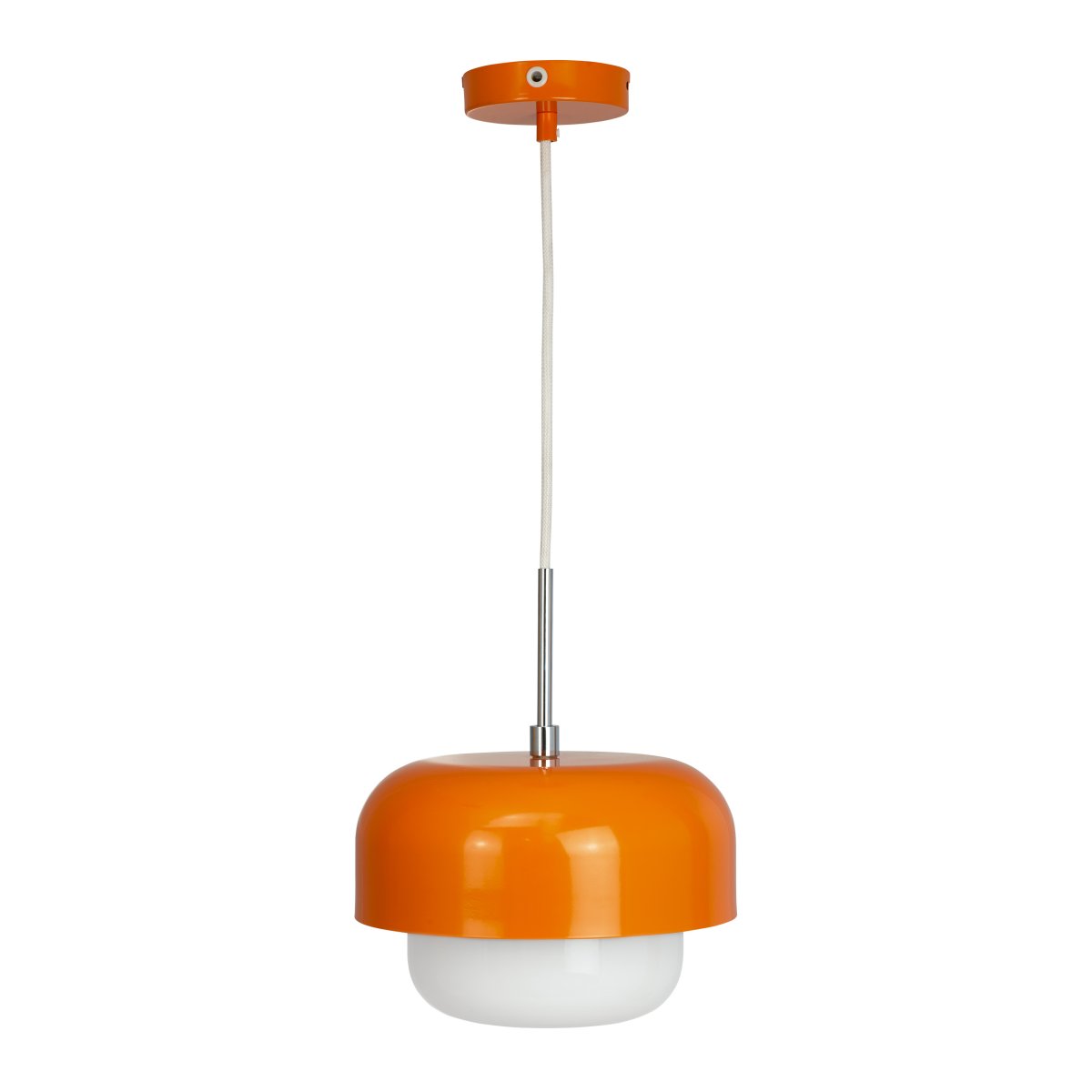 Haipot Ø23 Naranja Lámpas de techo De Dyberg Larsen - La l&aacute;mpara colgante Haipot D23 en naranja se puede utilizar como luz individual o colgar en grupo, por ejemplo encima de la mesa de la cocina, la mesa del comedor o en cualquier lugar donde desee un punto de luz de dise&ntilde;o.