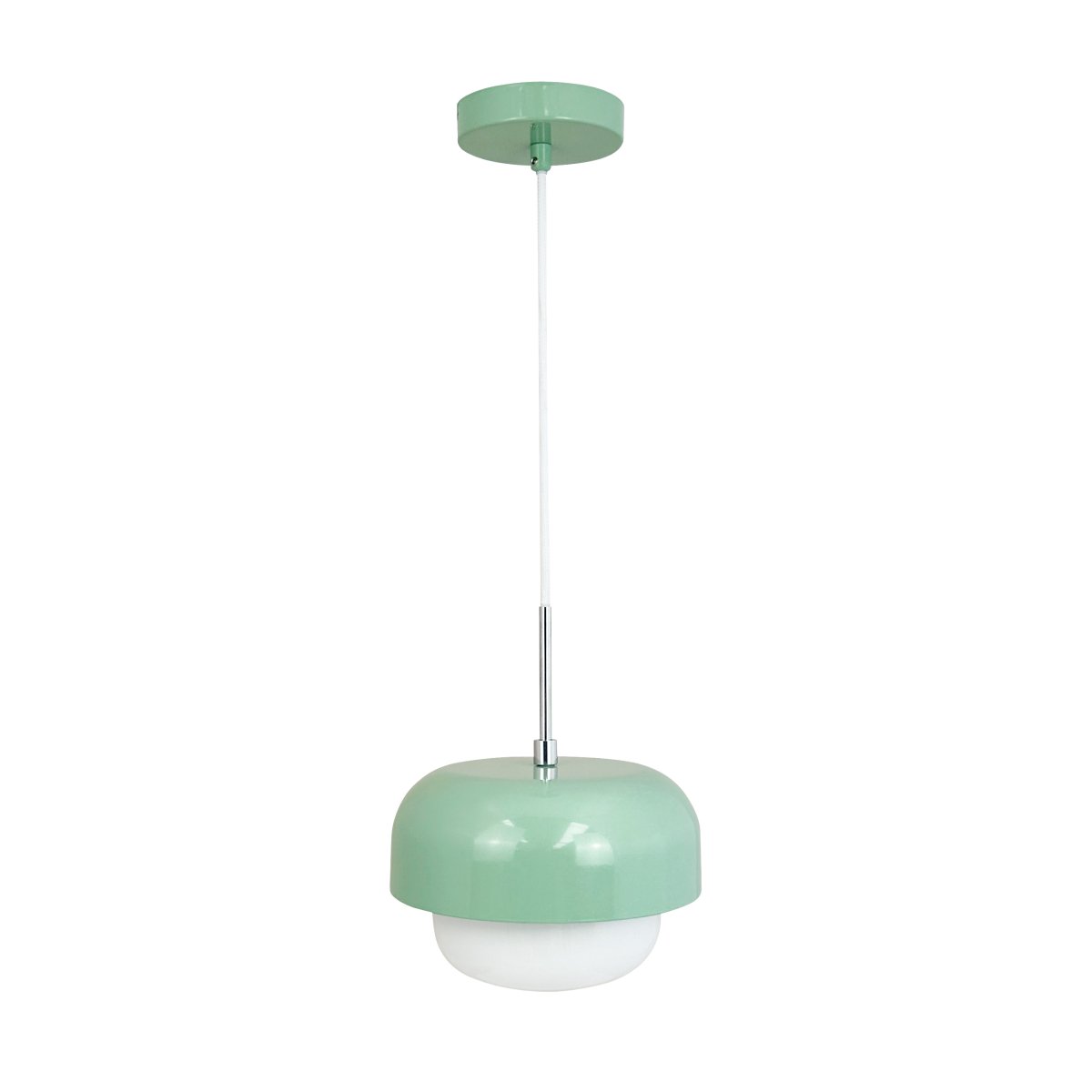 Haipot Ø23 Menta Lámpas de techo De Dyberg Larsen - La l&aacute;mpara colgante Haipot D23 en verde menta se puede utilizar como luz individual o colgar en grupo, por ejemplo encima de la mesa de la cocina, la mesa del comedor o en cualquier lugar donde desee un punto de luz de dise&ntilde;o.