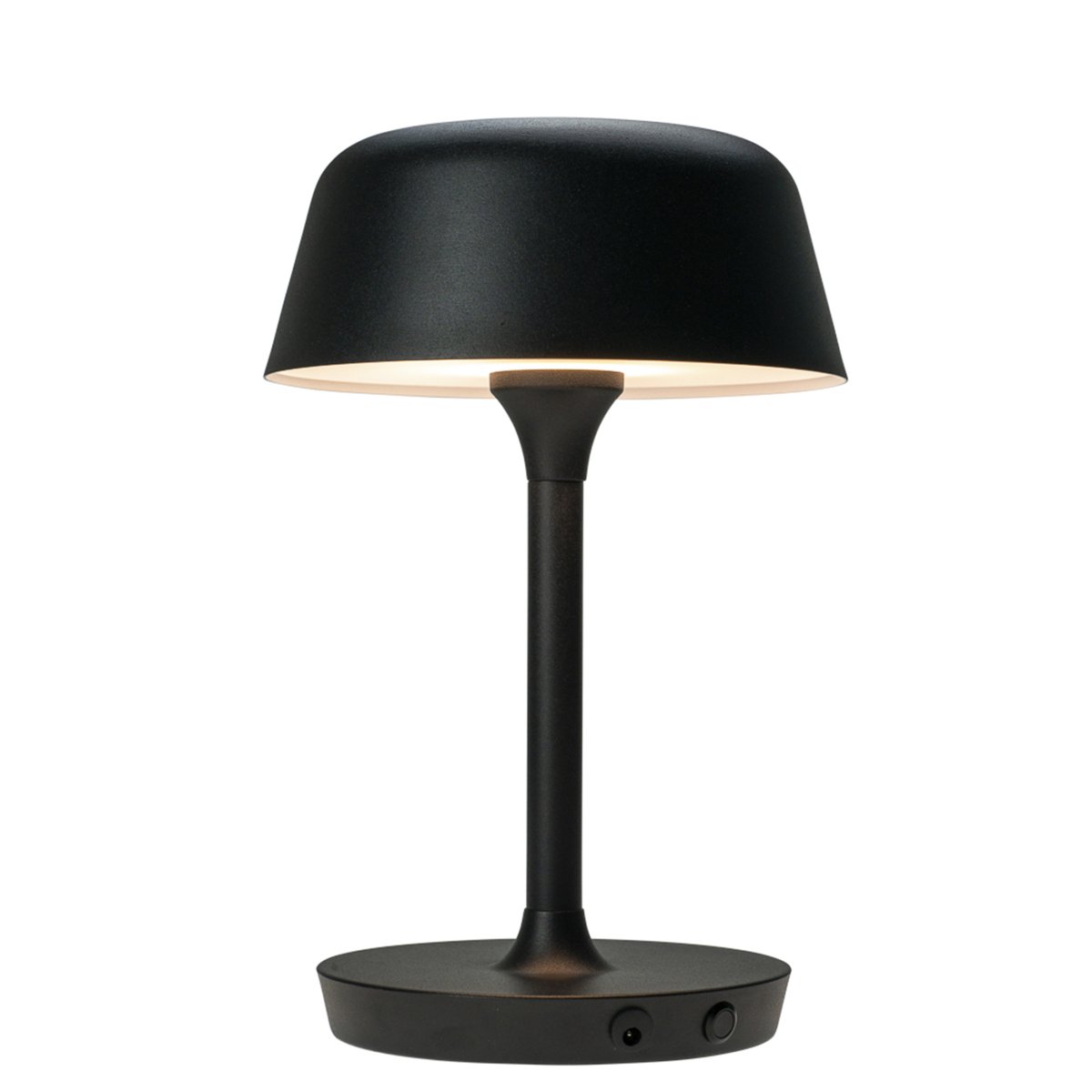 Valencia 30cm Negro portátil De Dyberg Larsen - La elegante lámpara de mesa Valencia de Dyberg Larsen en color negro es recargable y se puede colocar donde más se necesite.