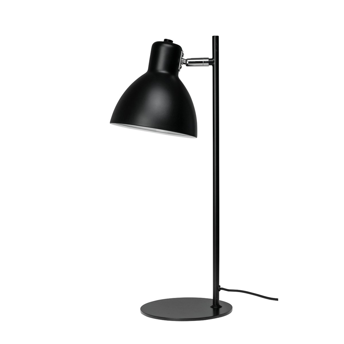 Skagen 50cm Negro lámpara de escritorio De Dyberg Larsen - Con su acabado negro mate y su pantalla ajustable, Skagen es perfecta para el lugar de trabajo, el rinc&oacute;n de estudio o como fuente de luz decorativa en la sala de estar.