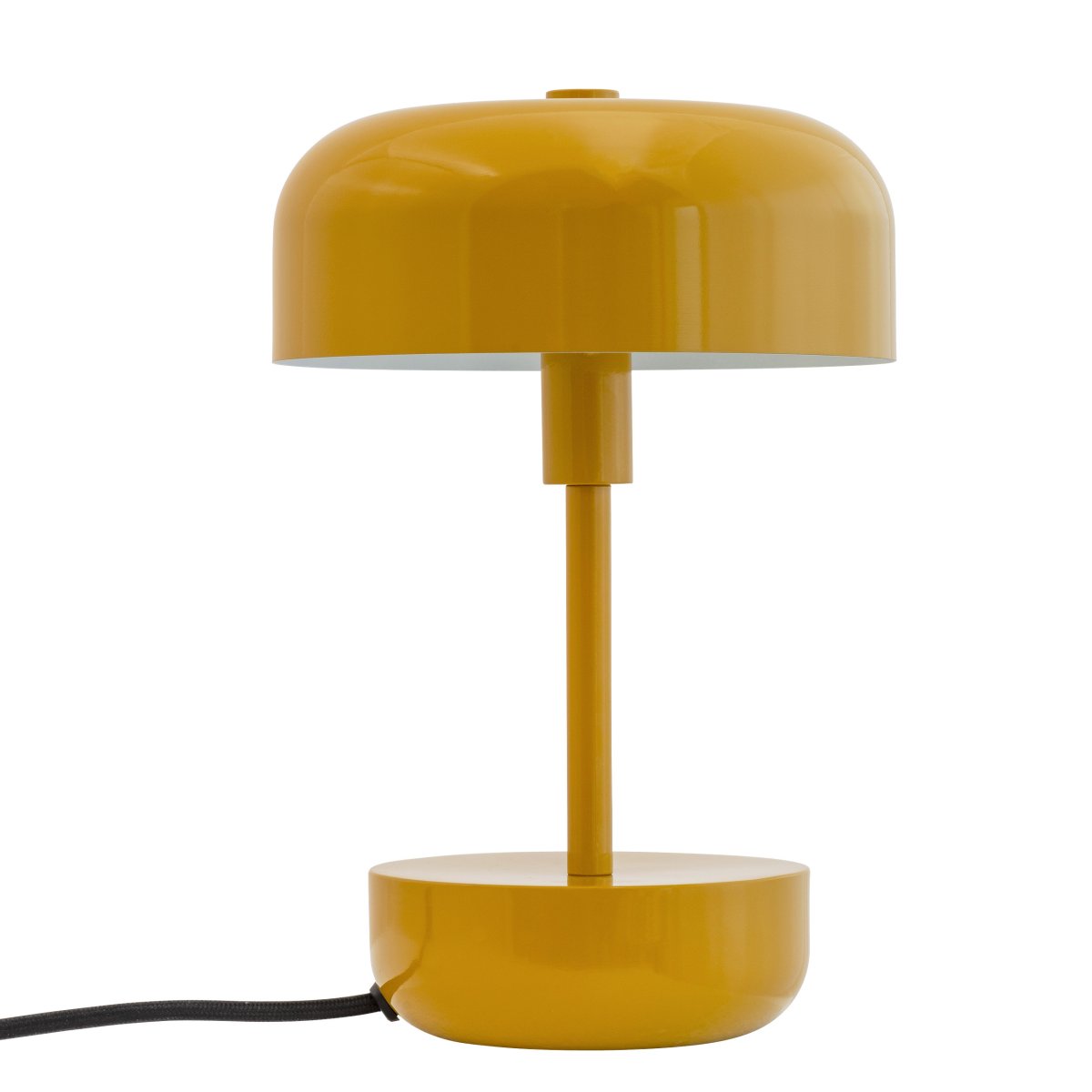 Haipot 25cm Curry lámpara de mesa De Dyberg Larsen - La lámpara de mesa Haipot, diseñada por el diseñador danés Frank Kerdil para Dyberg Larsen, crea un equilibrio perfecto entre el estilo retro y el moderno.