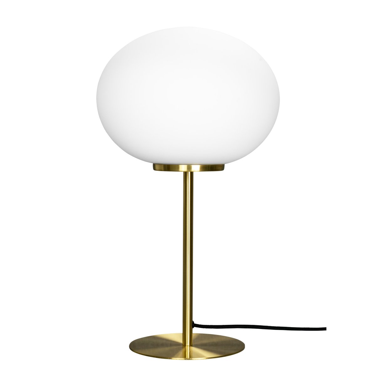 Queen 50cm Latón lámpara de mesa De Dyberg Larsen - Se suministra con cable textil negro de 1,8 m de longitud con interruptor de encendido.