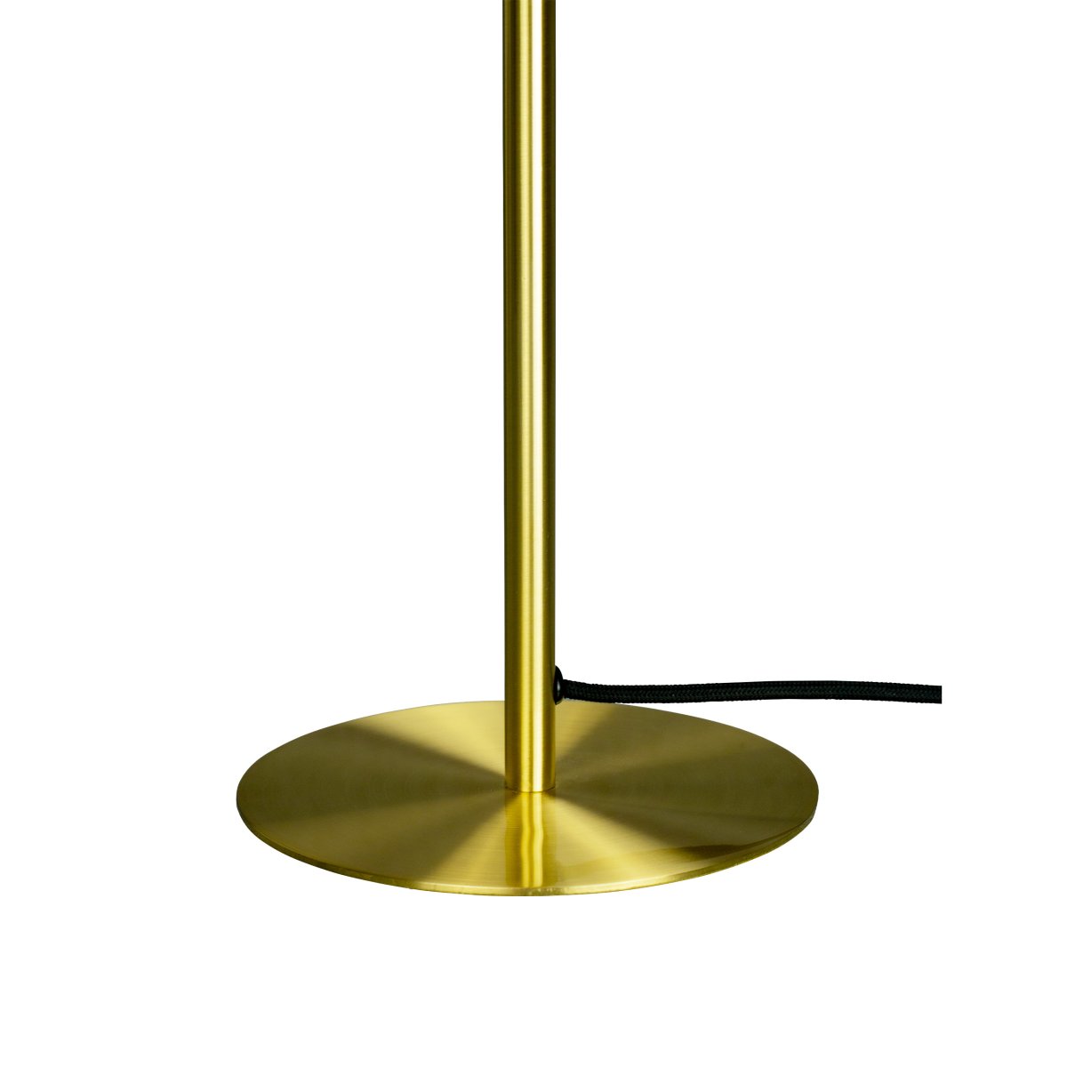 Queen 50cm Latón lámpara de mesa De Dyberg Larsen - Se suministra con cable textil negro de 1,8 m de longitud con interruptor de encendido.