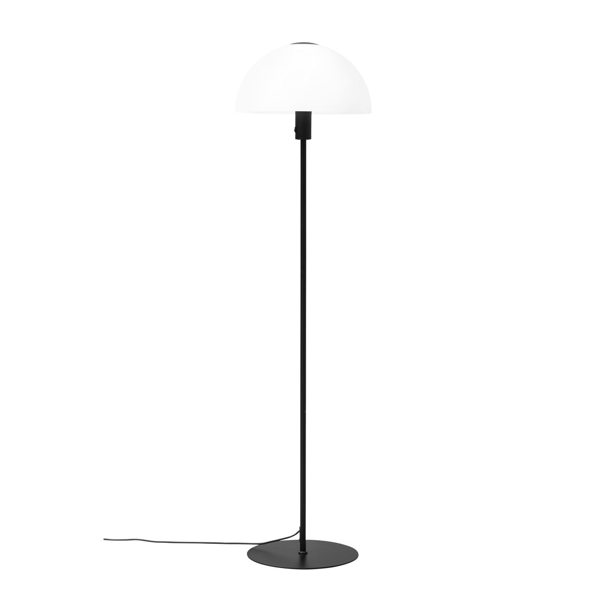 Jazz Negro lámpara de pie De Dyberg Larsen - Se suministra con cable textil negro de 1,8 m de longitud con interruptor de encendido.
