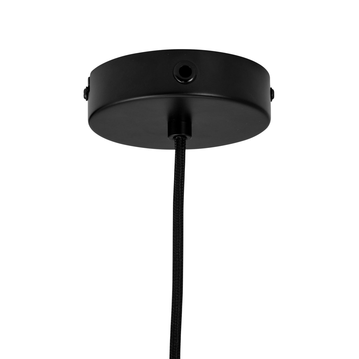Loop Ø30 Negro Lámpas de techo De Dyberg Larsen - La pantalla redonda de cristal transparente garantiza una agradable distribuci&oacute;n de la luz en la habitaci&oacute;n.