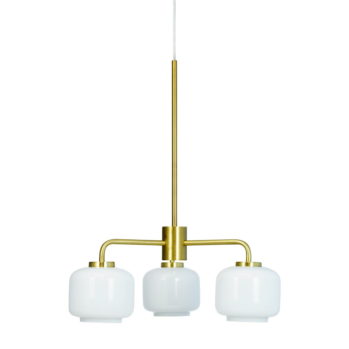 Arp Ø54 Latón Lámpas de techo De Dyberg Larsen - La lámpara de araña Arp de Dyberg Larsen es una elegante fusión de diseño clásico y moderno.