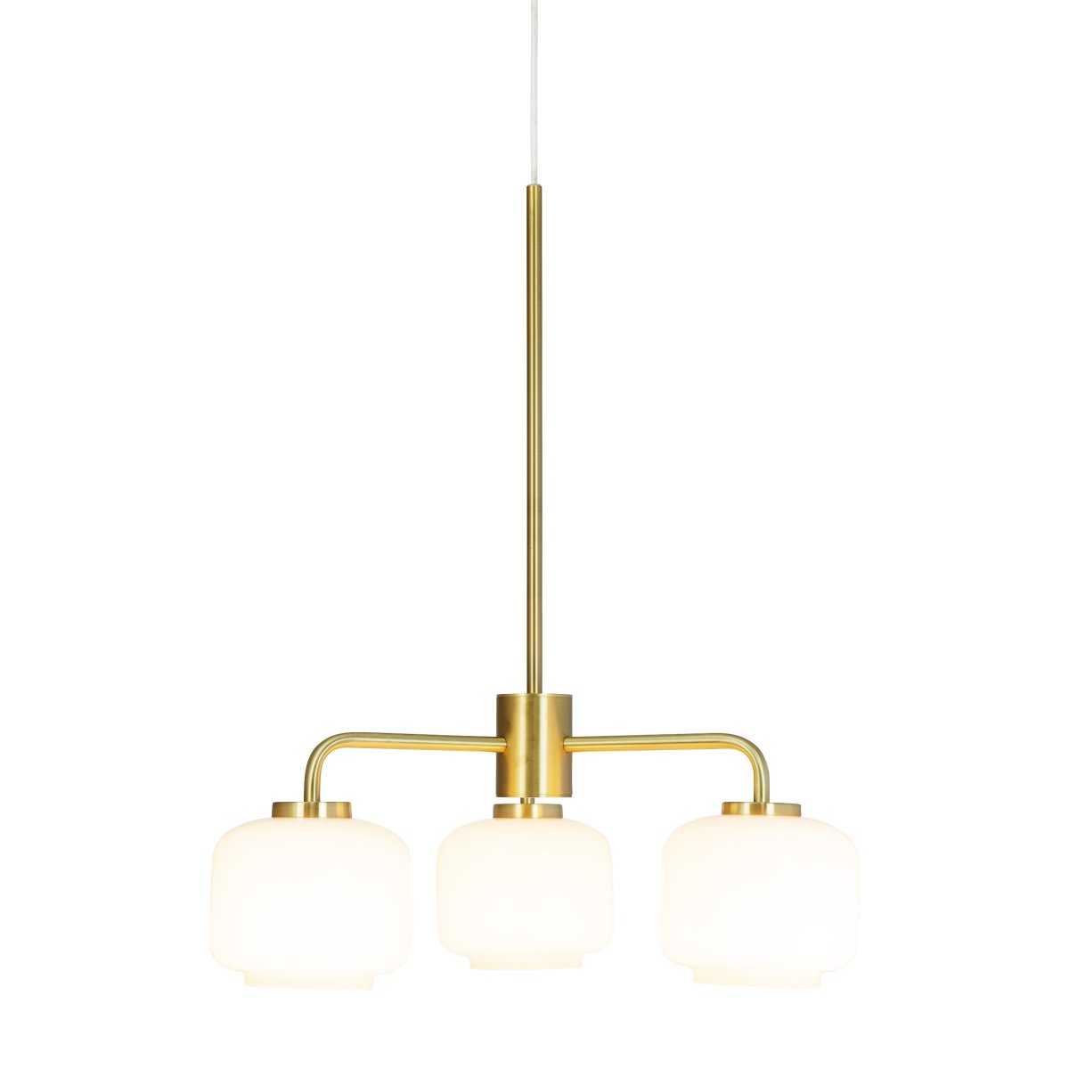 Arp Ø54 Latón Lámpas de techo De Dyberg Larsen - La lámpara de araña Arp de Dyberg Larsen es una elegante fusión de diseño clásico y moderno.