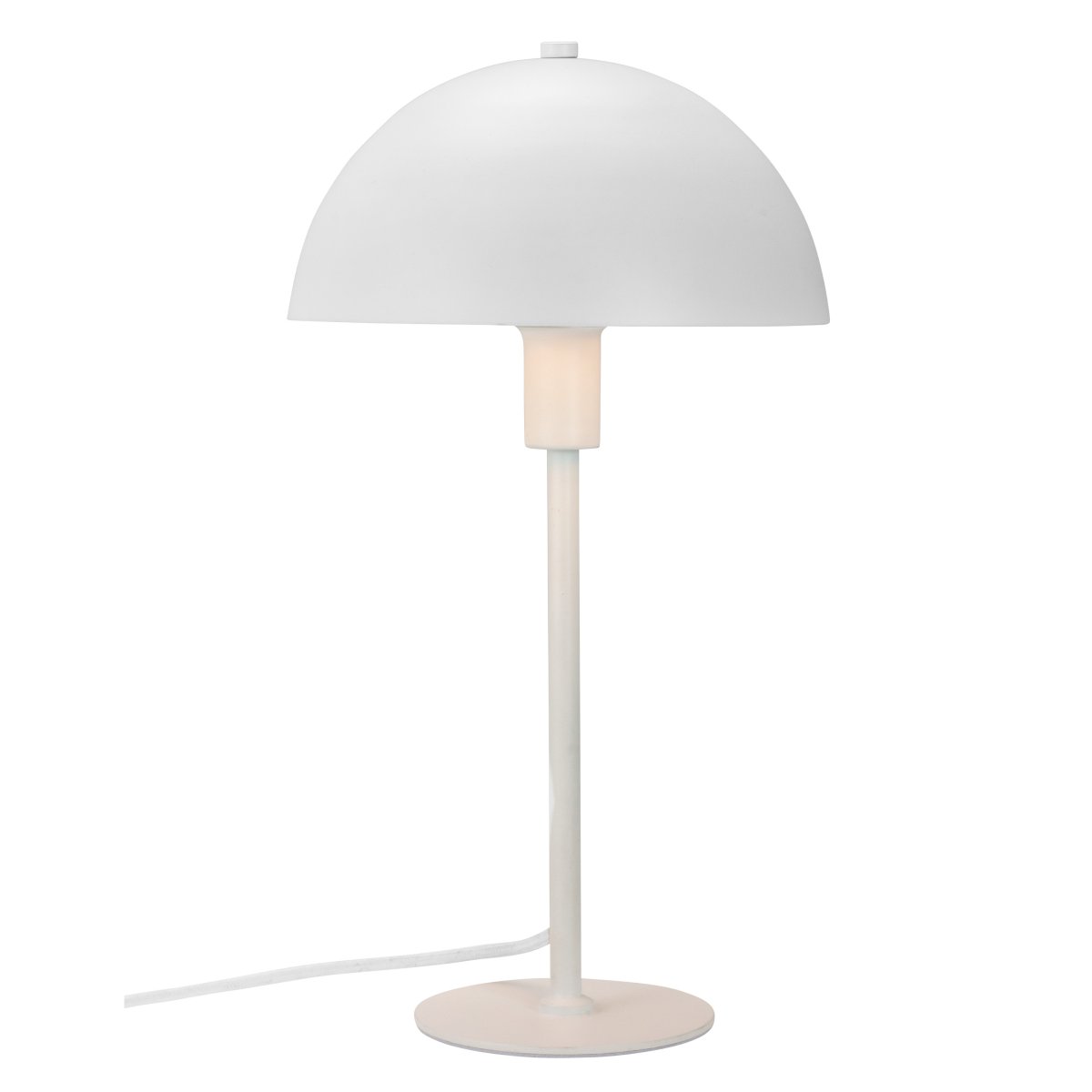Stockholm 40cm Blanco lámpara de mesa De Dyberg Larsen - La pequeña lámpara de mesa blanca de la serie Stockholm con una altura de 38 cm es ideal como fuente de luz en la estantería, en un estante estrecho, en el alféizar de la ventana, en la mesita de noche y en muchos otros lugares.