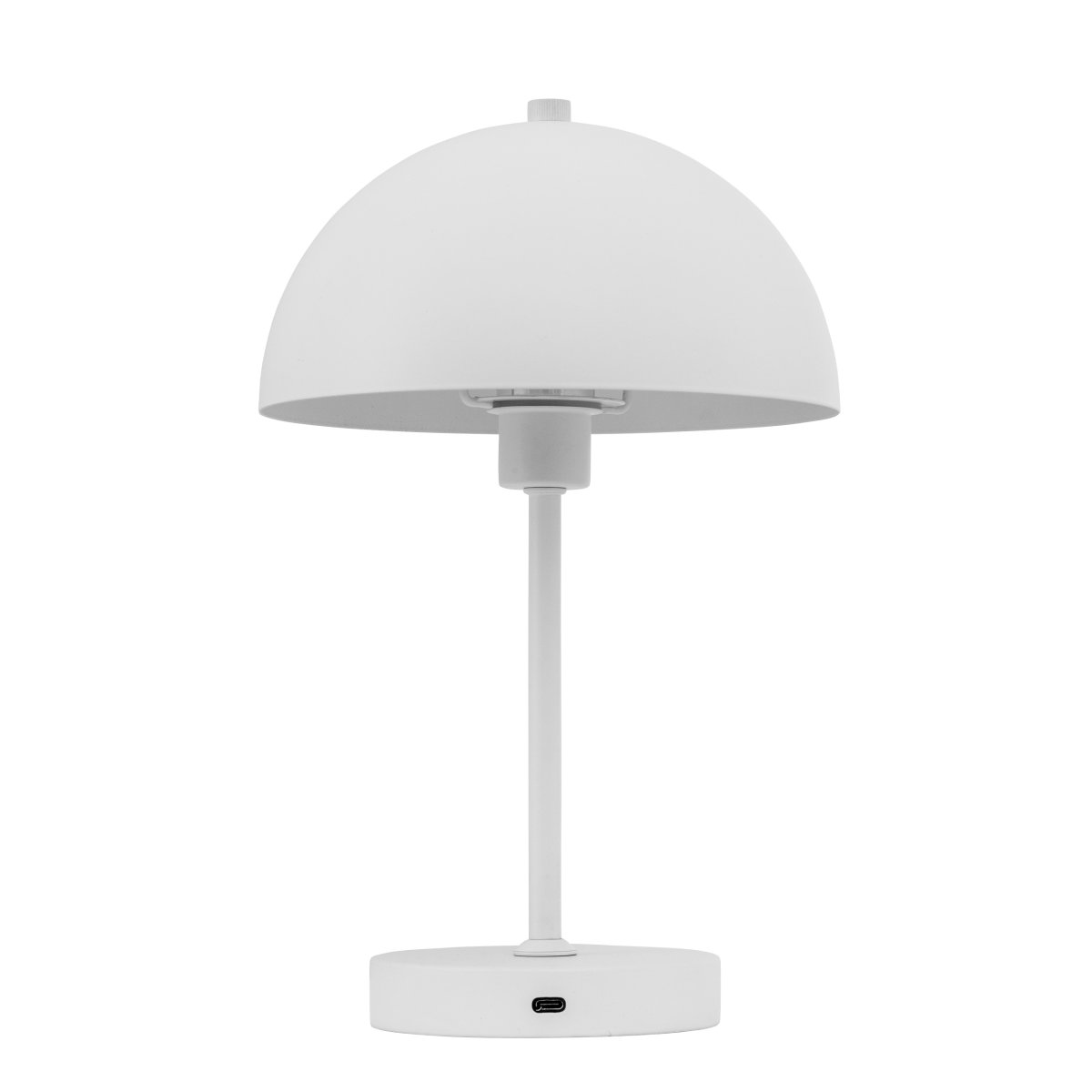 Stockholm 30cm Blanco portátil De Dyberg Larsen - La l&aacute;mpara de mesa LED Stockholm en color blanco es una l&aacute;mpara recargable con tres niveles de luminosidad (100%, 50% y 25%), ideal tanto para uso interior como ocasional en exterior.