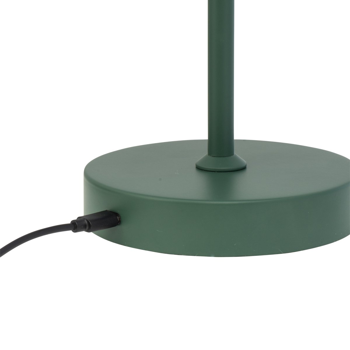 Stockholm 30cm Verde oscuro portátil De Dyberg Larsen - L&aacute;mpara de mesa Stockholm en color verde &ndash; Una l&aacute;mpara recargable con 3 niveles de brillo (100%, 50% y 25%) que proporciona una iluminaci&oacute;n flexible tanto en interiores como en exteriores.