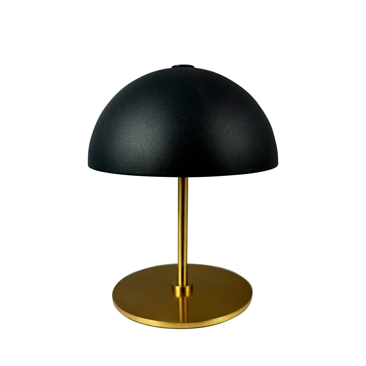Along set 20cm Negro portátil De Dyberg Larsen - Estas lámparas inalámbricas están hechas de latón con pantallas de metal de colores y ofrecen tres niveles de brillo sin deslumbramiento.