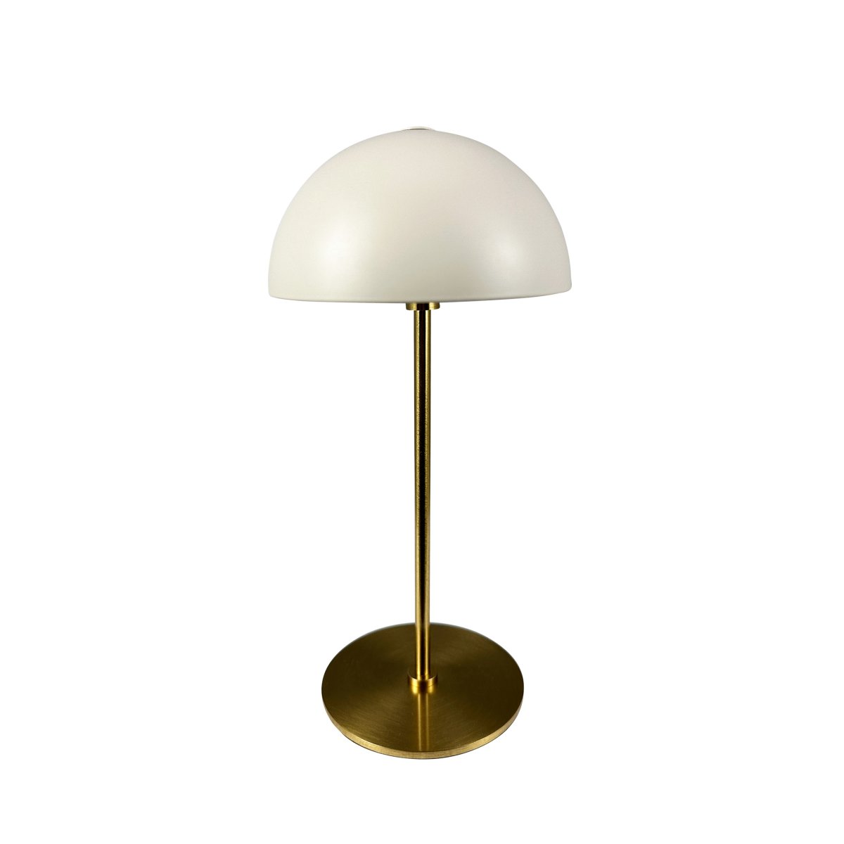 Along set 20cm Beige portátil De Dyberg Larsen - Estas lámparas inalámbricas están hechas de latón con pantallas de metal de colores y ofrecen tres niveles de brillo sin deslumbramiento.