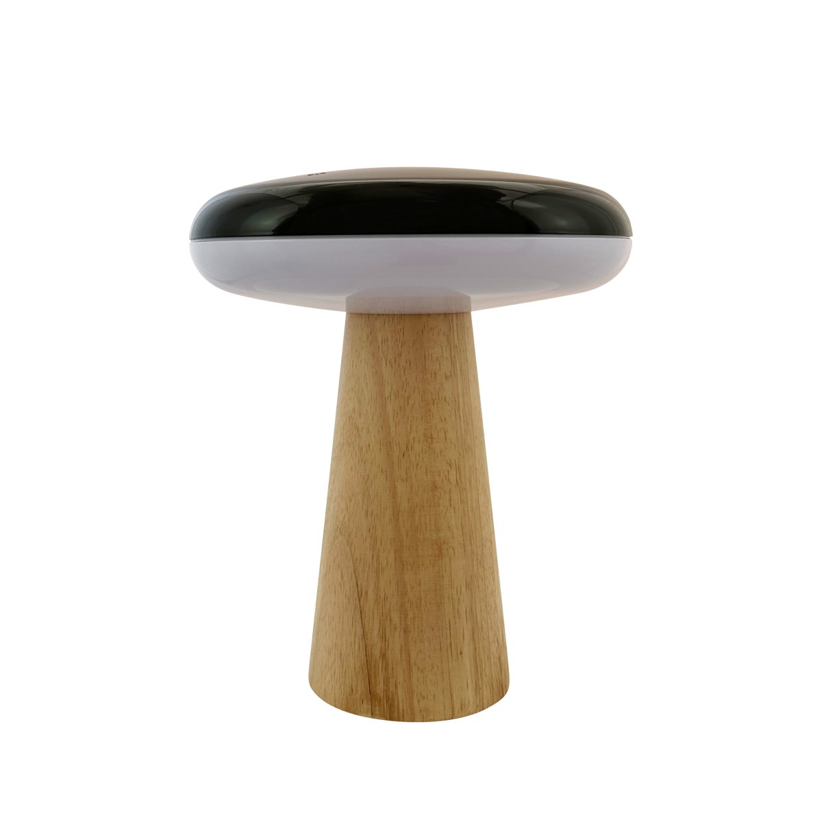 2 Ways 25cm Madera portátil De Dyberg Larsen - Con una base de madera natural, elegantes contrastes en blanco y negro y tres niveles de brillo ajustables mediante el botón en la pantalla, puede crear fácilmente la atmósfera adecuada.