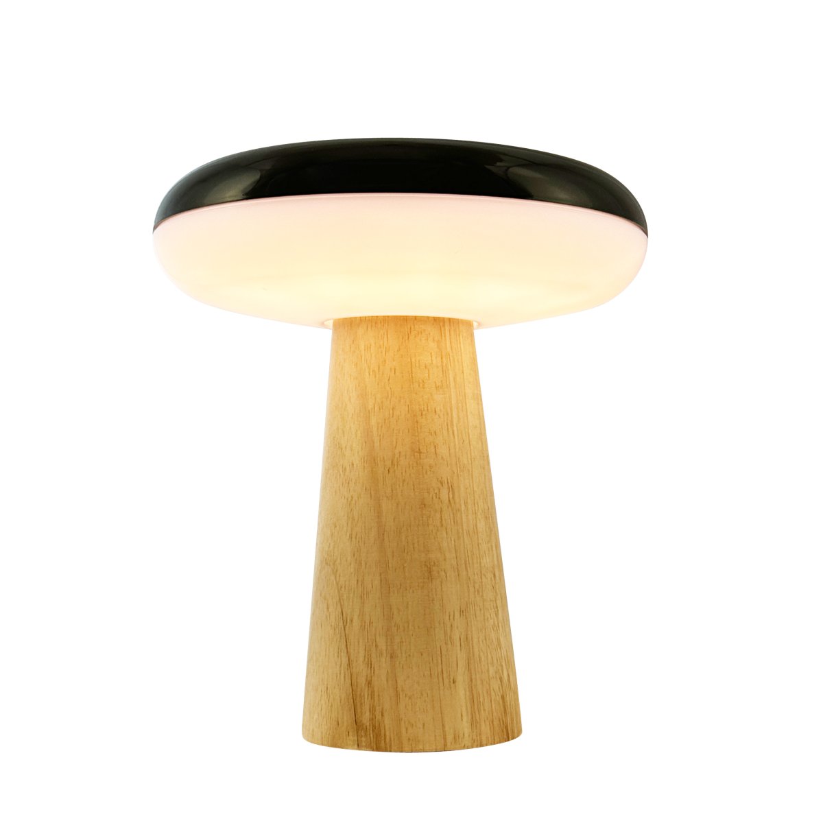 2 Ways 25cm Madera portátil De Dyberg Larsen - Con una base de madera natural, elegantes contrastes en blanco y negro y tres niveles de brillo ajustables mediante el botón en la pantalla, puede crear fácilmente la atmósfera adecuada.