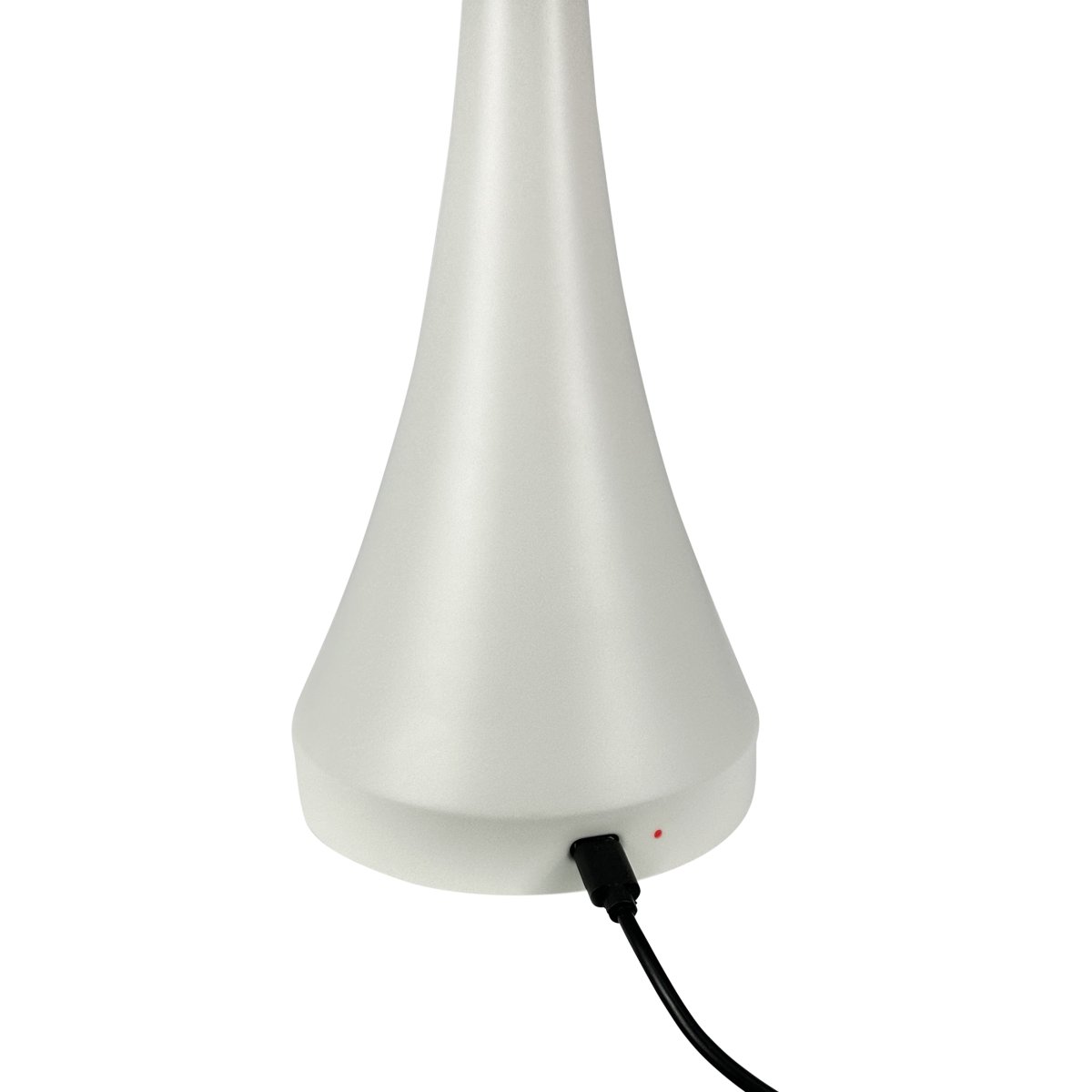 Vienna 28cm Blanco crema portátil De Dyberg Larsen - La lámpara LED Vienna impresiona por su luz suave y agradable, que se puede ajustar en tres niveles de brillo y crea así la atmósfera adecuada.