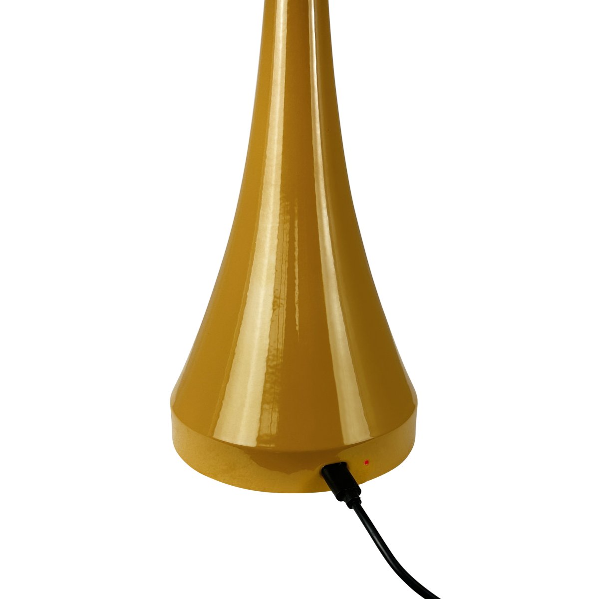 Vienna 28cm Curry portátil De Dyberg Larsen - La lámpara LED Vienna impresiona por su luz suave y agradable, que se puede ajustar en tres niveles de brillo y crea así la atmósfera adecuada.