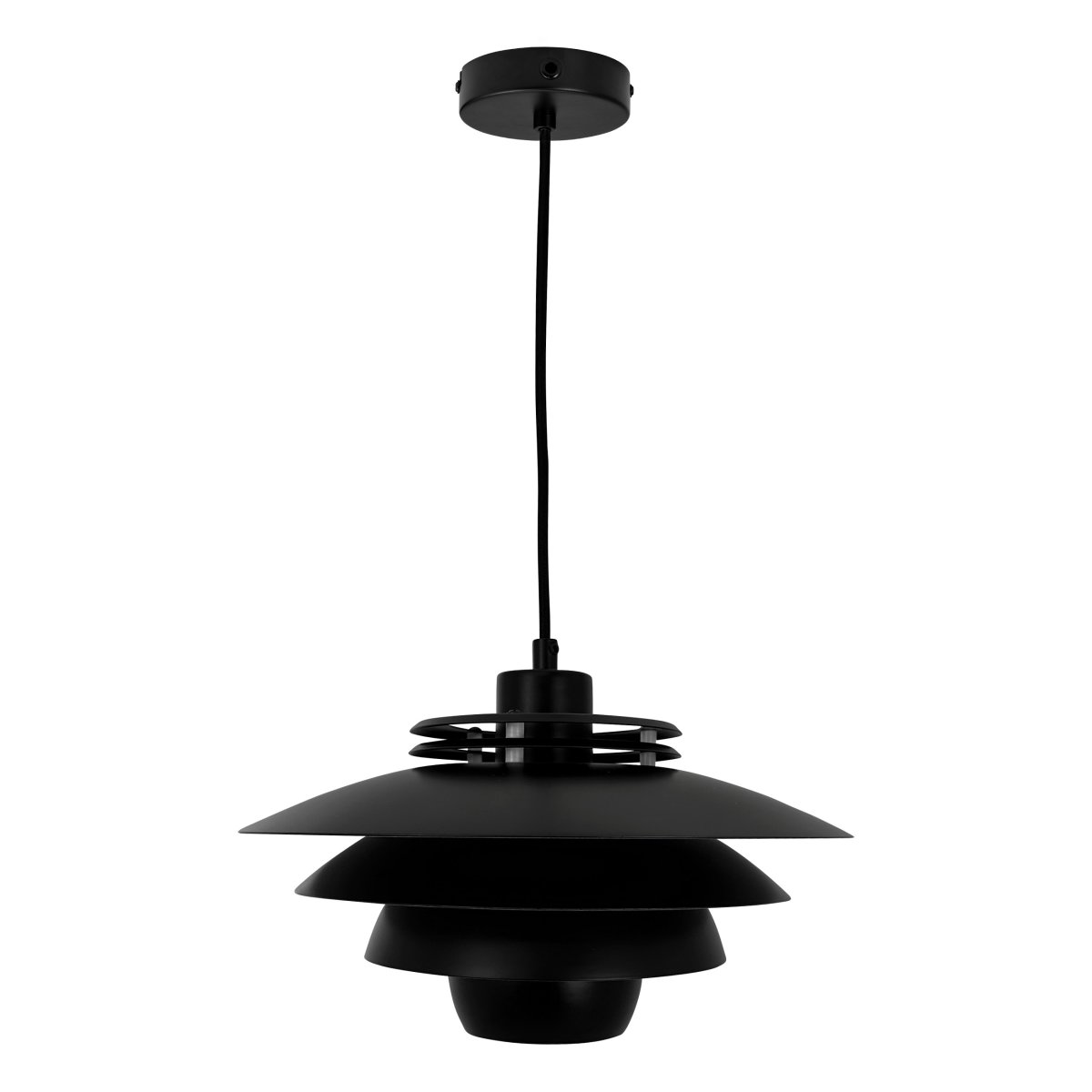 Ejka Ø30 Negro Lámpas de techo De Dyberg Larsen - La lámpara colgante Ejka Mini no es solo una solución de iluminación, sino también una elegante declaración de diseño que realza su hogar.