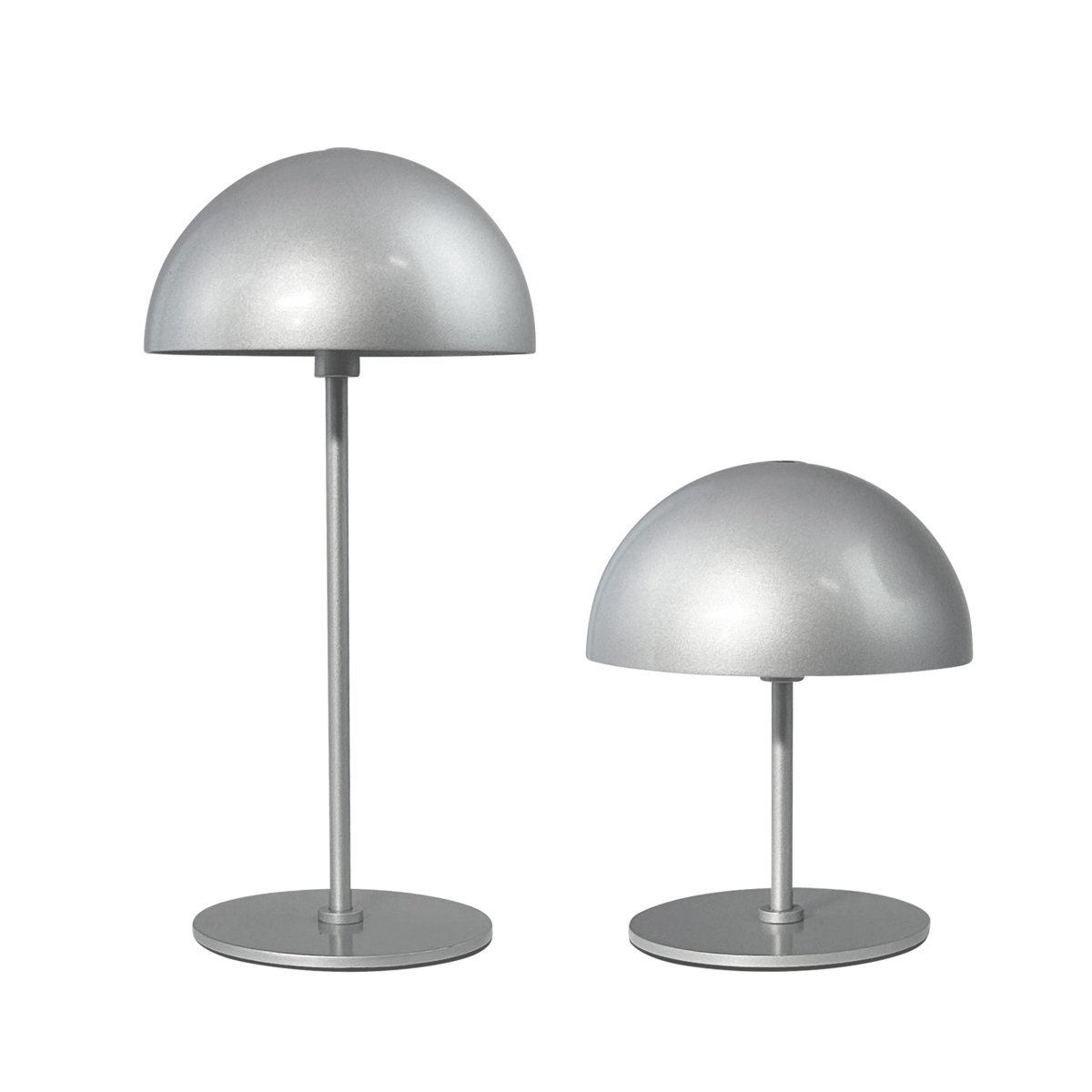 Along set 20cm Plata portátil De Dyberg Larsen - Se entregan en pares y se pueden montar en tres versiones diferentes: una alta y una baja, dos altas o una baja.
