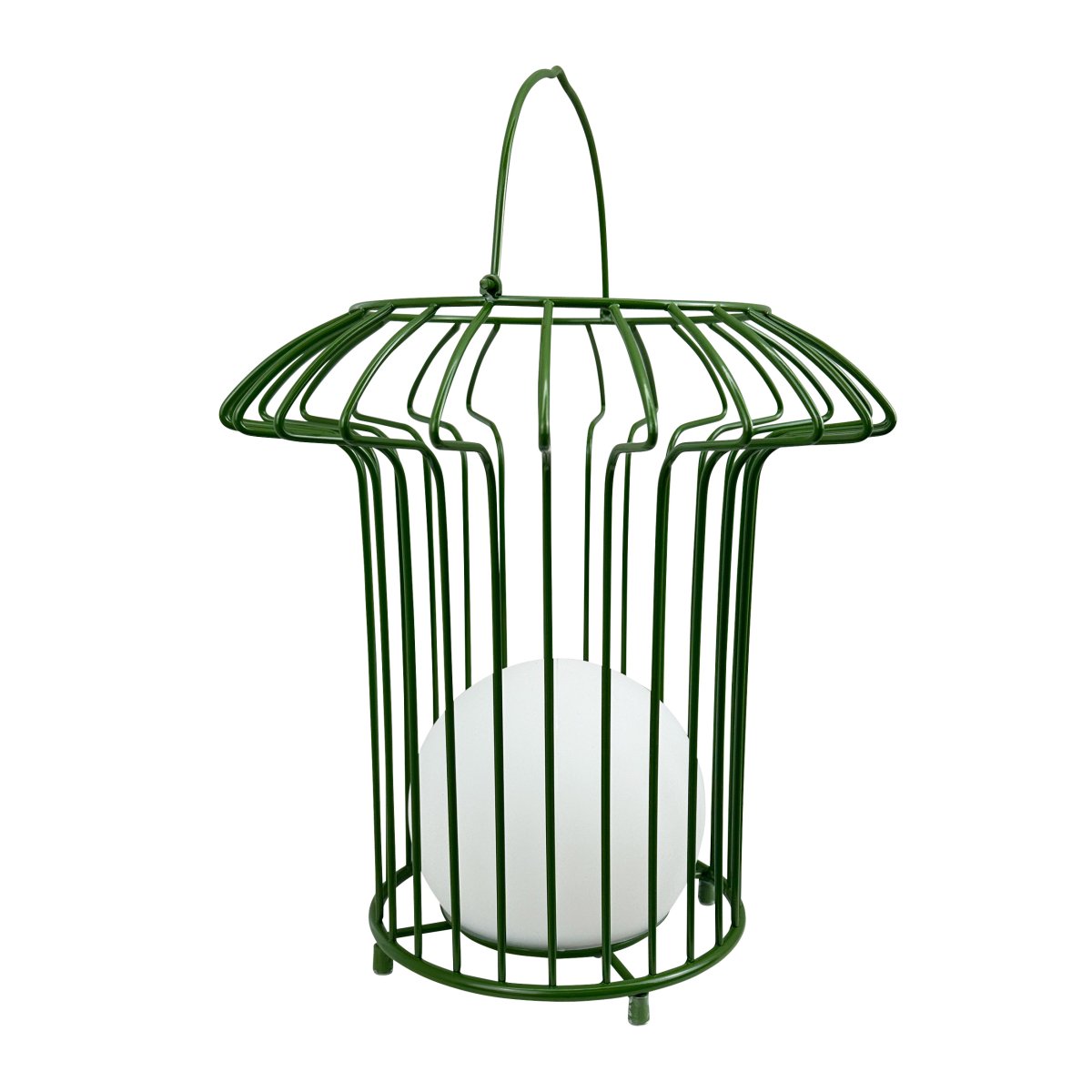 Basket 32cm Verde portátil De Dyberg Larsen - &nbsp; Lyktan laddas enkelt med medf&ouml;ljande USB-kabel, vilket g&ouml;r att du kan njuta av dess vackra ljus &aring;ret om (adapter ing&aring;r ej).
