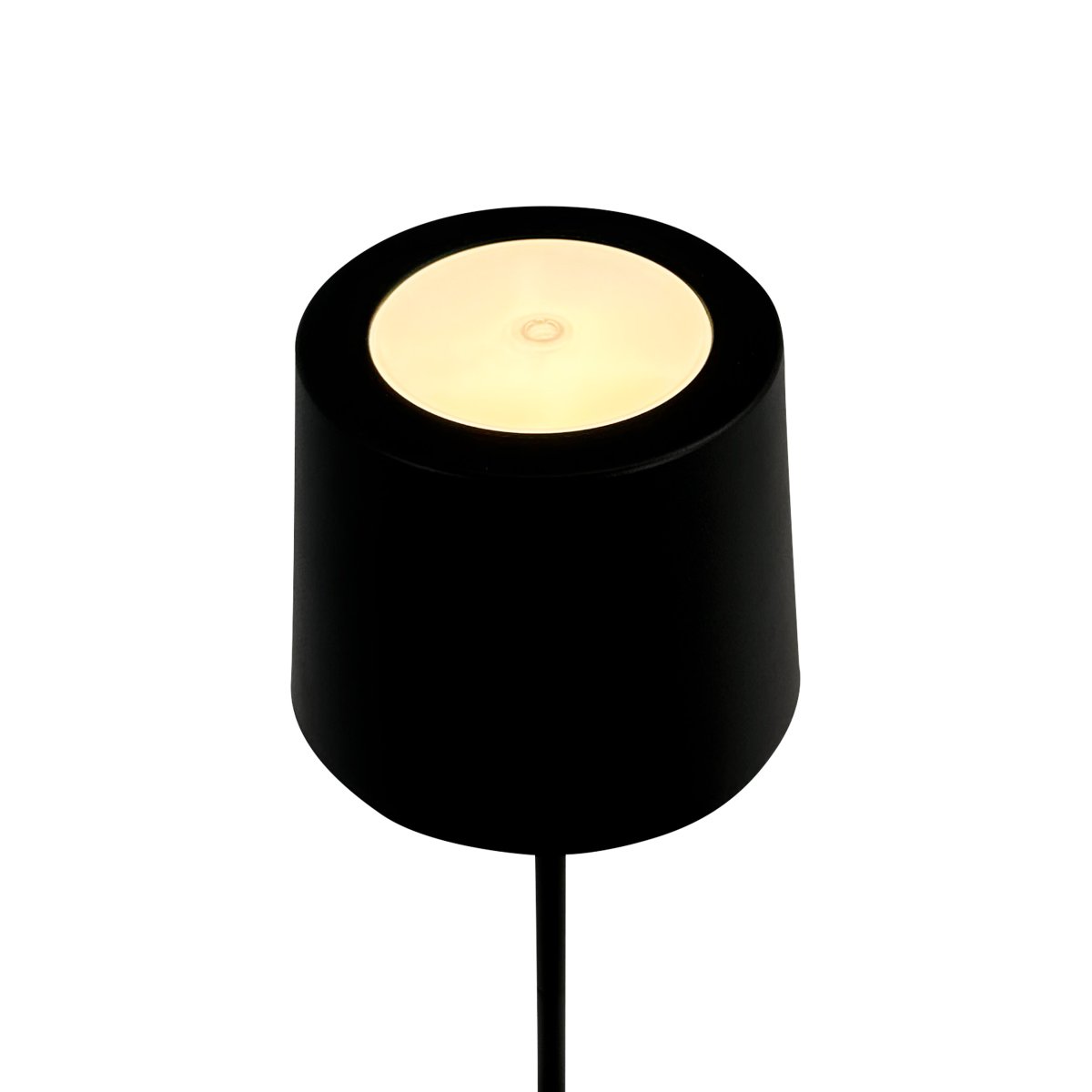 Karl 37cm Negro portátil De Dyberg Larsen - Con dos barras de l&aacute;mpara ajustables, puede ajustar la altura para adaptarla a sus necesidades, y los tres niveles de luz brindan la iluminaci&oacute;n perfecta para todas las ocasiones, desde una luz brillante hasta una atm&oacute;sfera tenue.