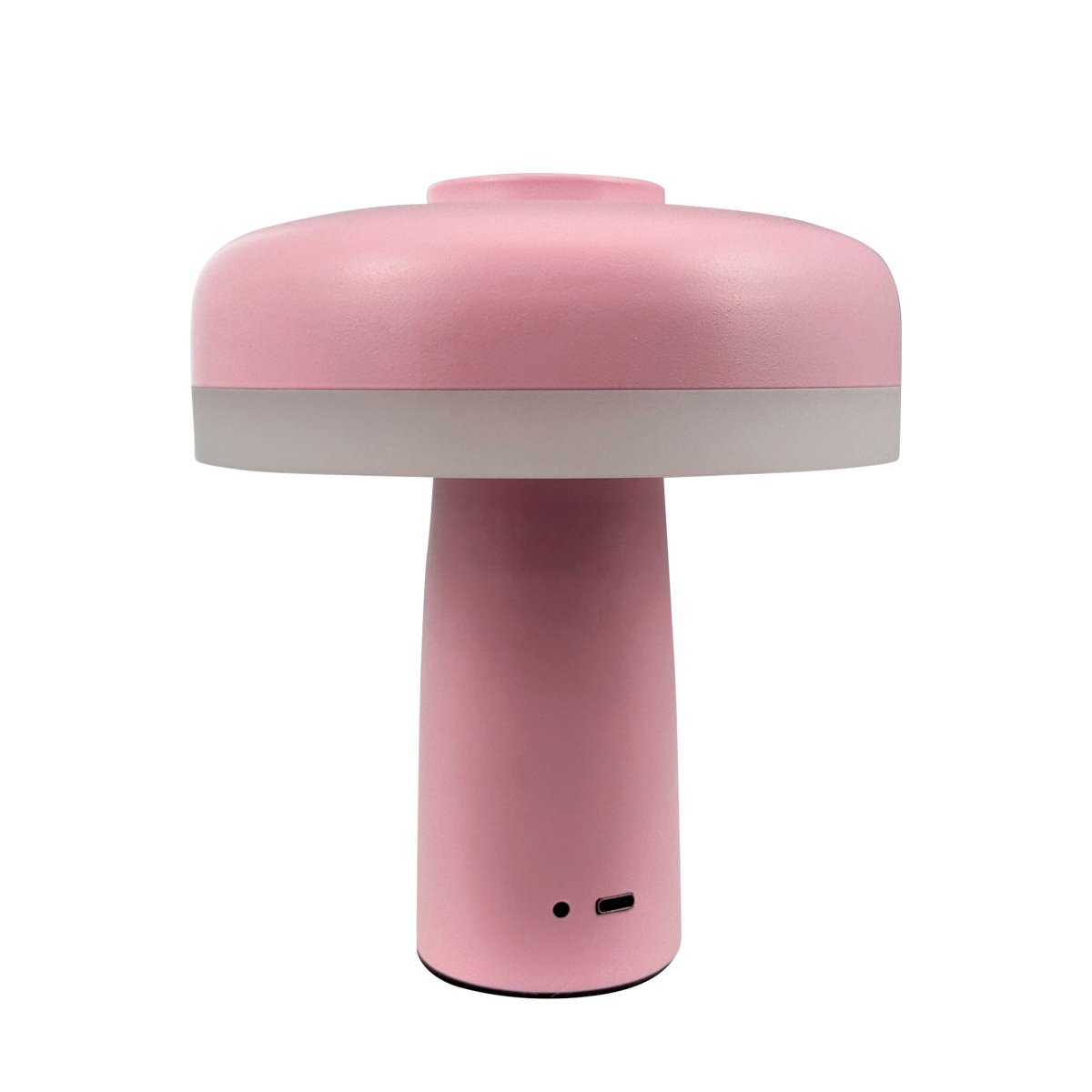 Porter 16cm Rosa portátil De Dyberg Larsen - La lámpara de mesa LED recargable Porter es una lámpara moderna y funcional con un diseño único en el que la luz nace desde el borde, proporcionando una luz agradable y uniforme.