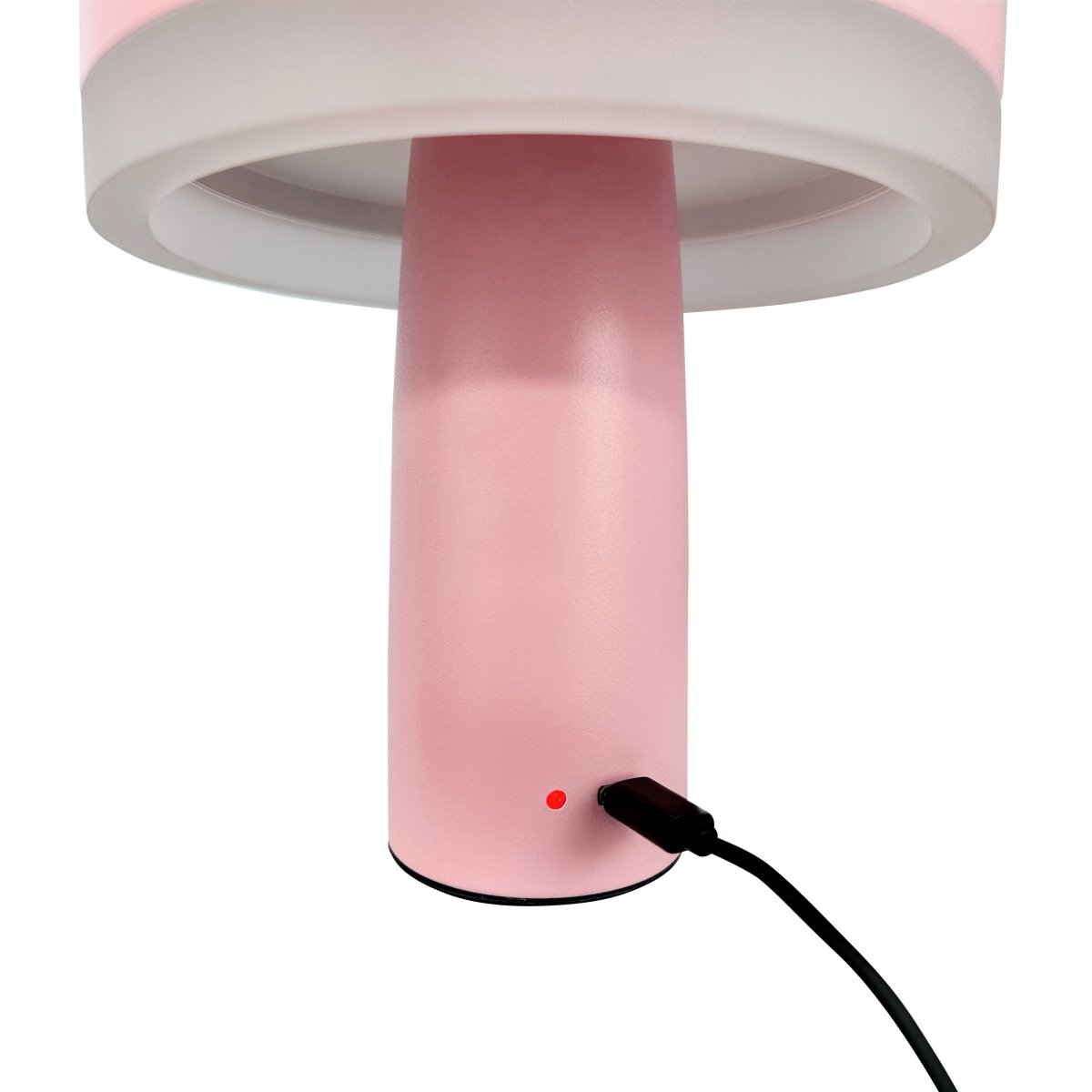 Porter 16cm Rosa portátil De Dyberg Larsen - La lámpara de mesa LED recargable Porter es una lámpara moderna y funcional con un diseño único en el que la luz nace desde el borde, proporcionando una luz agradable y uniforme.