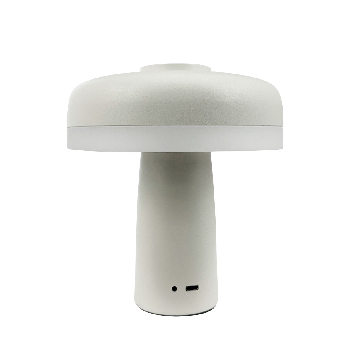 Porter 16cm Blanco perla portátil De Dyberg Larsen - La lámpara de mesa LED recargable Porter es una lámpara moderna y funcional con un diseño único en el que la luz nace desde el borde, proporcionando una luz agradable y uniforme.