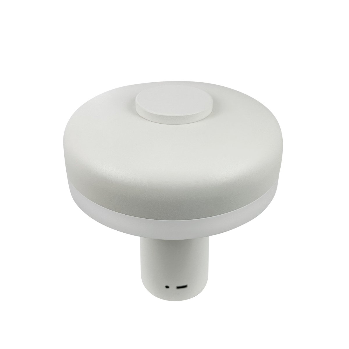 Porter 16cm Blanco perla portátil De Dyberg Larsen - La lámpara de mesa LED recargable Porter es una lámpara moderna y funcional con un diseño único en el que la luz nace desde el borde, proporcionando una luz agradable y uniforme.