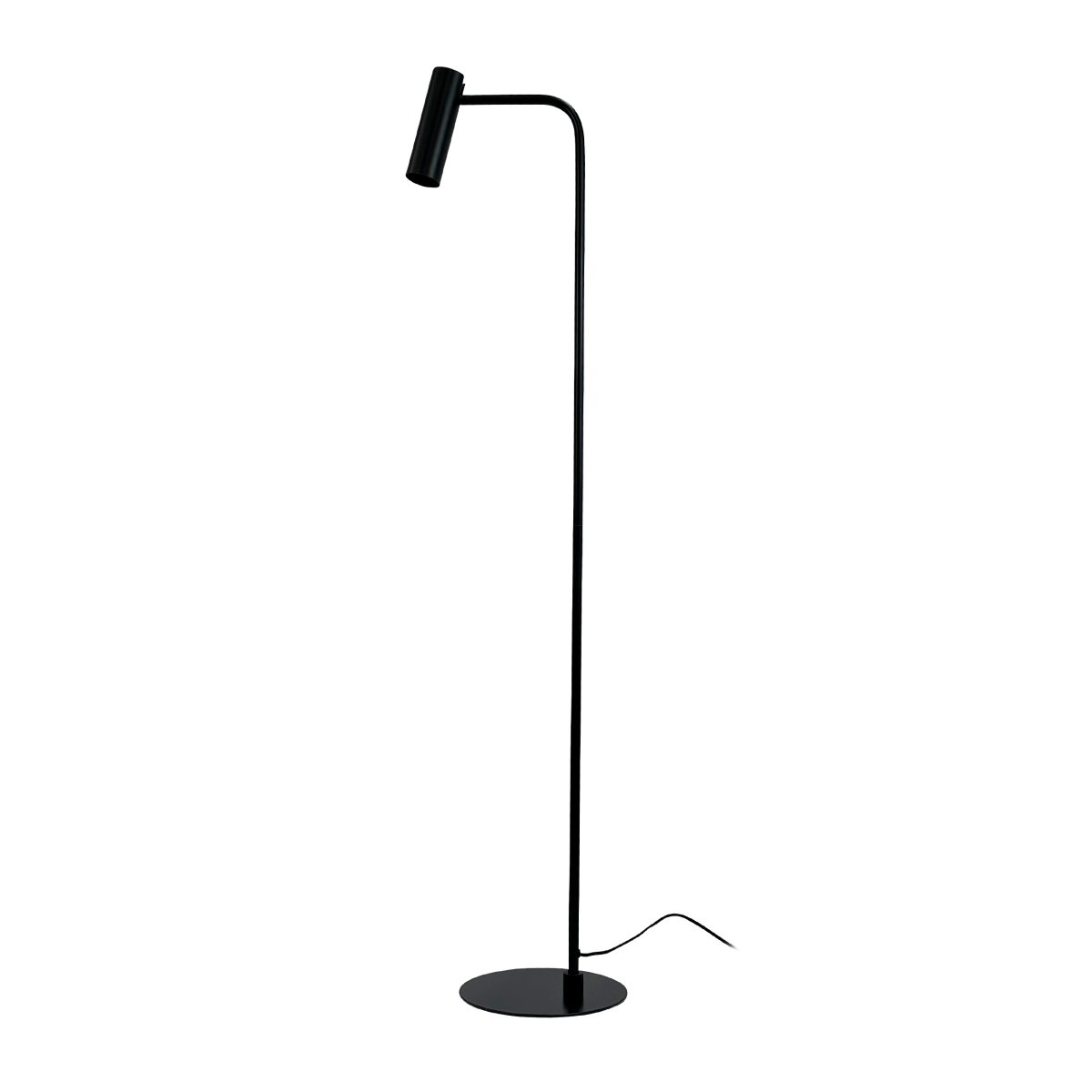 Skagerrak Negro lámpara de pie De Dyberg Larsen - Con su expresión minimalista y su enfoque en la simplicidad elegante, la lámpara se adapta perfectamente a interiores modernos y clásicos.