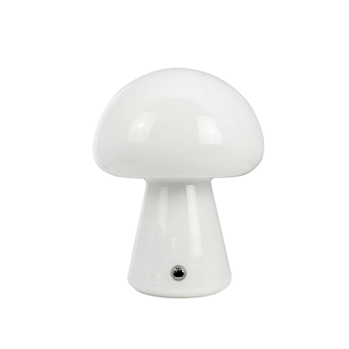 Morkel 20cm Blanco portátil De Dyberg Larsen - Gracias a su tamaño compacto y diseño inalámbrico, se puede colocar fácilmente en cualquier lugar, lo que lo hace ideal para la sala de estar, el dormitorio o la oficina.