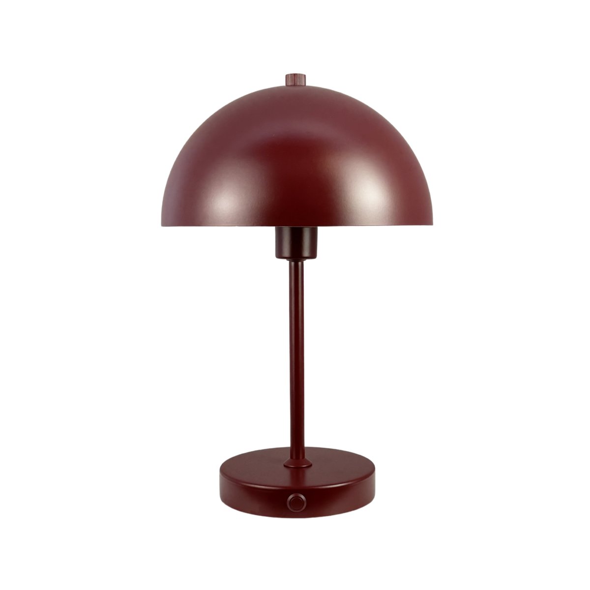 Stockholm 30cm ROJO portátil De Dyberg Larsen - Un pr&aacute;ctico indicador de bater&iacute;a se ilumina en verde cuando est&aacute; completamente cargada y en rojo cuando la bater&iacute;a est&aacute; baja.