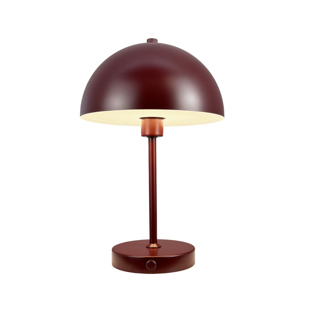 Stockholm 30cm ROJO portátil De Dyberg Larsen - Un pr&aacute;ctico indicador de bater&iacute;a se ilumina en verde cuando est&aacute; completamente cargada y en rojo cuando la bater&iacute;a est&aacute; baja.