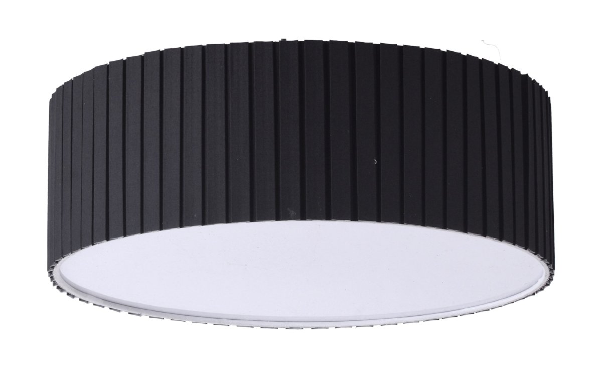 Imagen ampliada de Heidi Ø40 Negro plafón De K-fab - Heidi es una elegante l&aacute;mpara de techo con pantalla textil negra que proporciona una luz suave y agradable, creando el ambiente perfecto para la relajaci&oacute;n y el descanso.