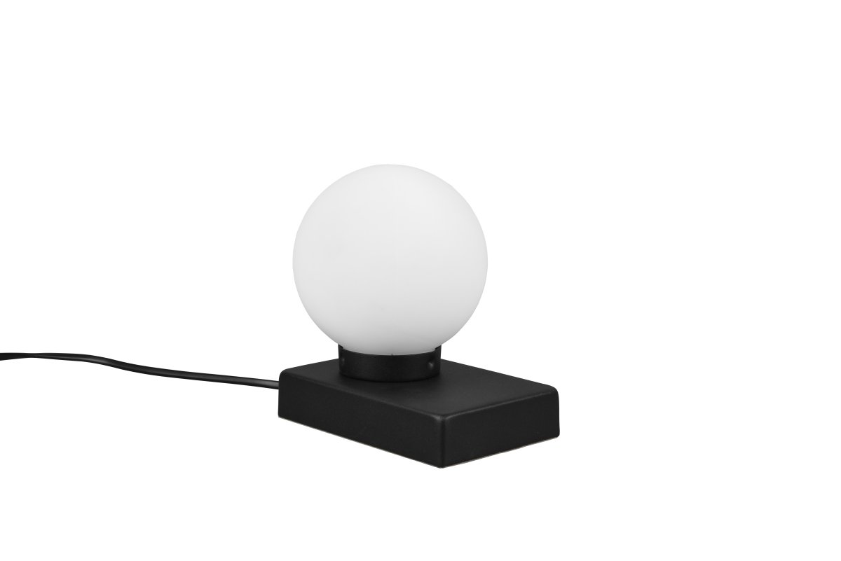 Davi 15cm Negro lámpara de mesa De Trio Lighting - 