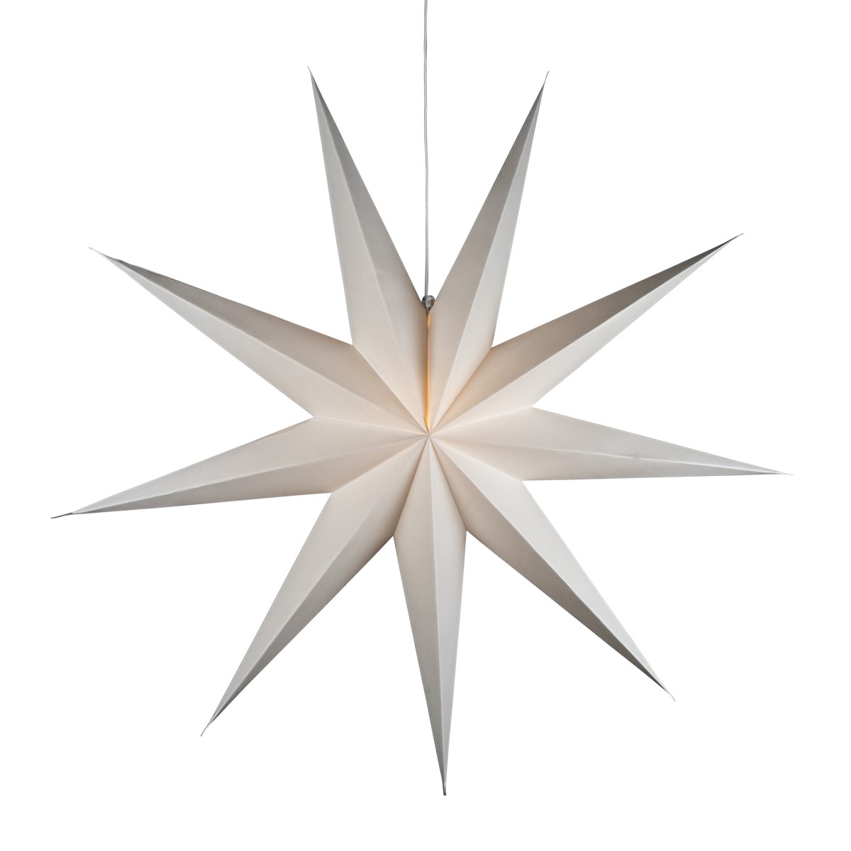 Estrella de papel Ø115 Blanco De Konstsmide - Su dise&ntilde;o sencillo y elegante emite una luz suave y agradable, creando un ambiente armonioso durante el Adviento y la Navidad.