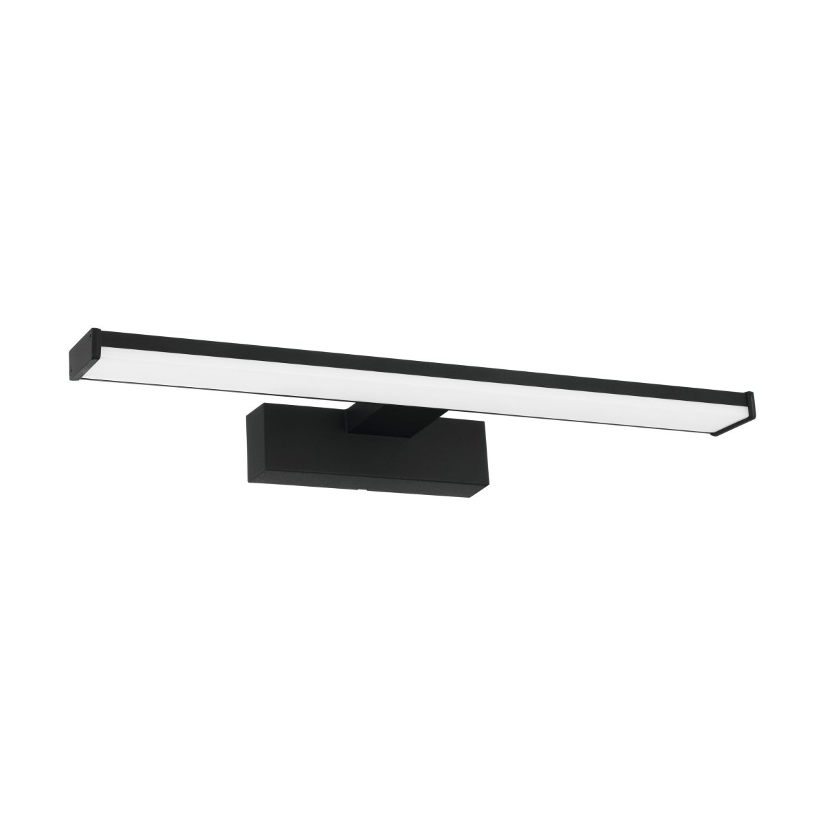 Pandella 40cm Negro lámpara de baño De Eglo - Destaca por su moderno acabado en negro y su LED integrado, que produce una luz blanca brillante de 4000 K con un flujo luminoso de 900 l&uacute;menes.