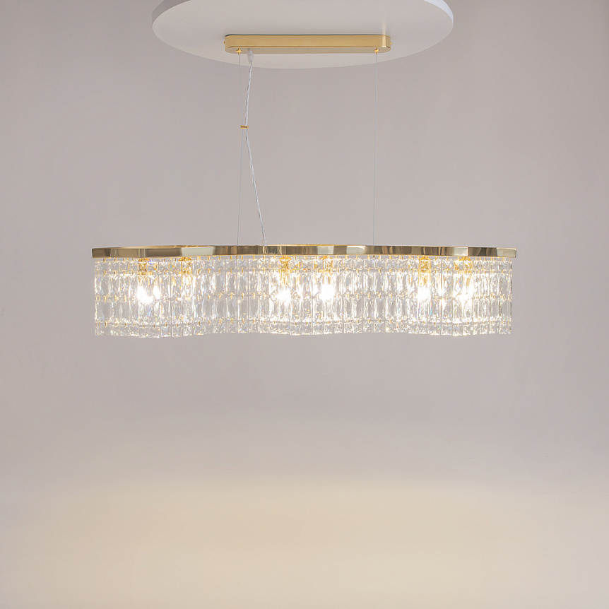Dune 93cm Oro cristal De Maytoni - Perfecto para colocar sobre la mesa del comedor o la encimera de la cocina para un detalle interior sofisticado y radiante.