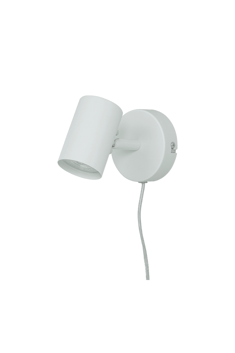 Hugin Blanco lámpara de lectura De Aneta Lighting - El práctico foco Hugin con cabezal de luz orientable es ideal como lámpara de noche.