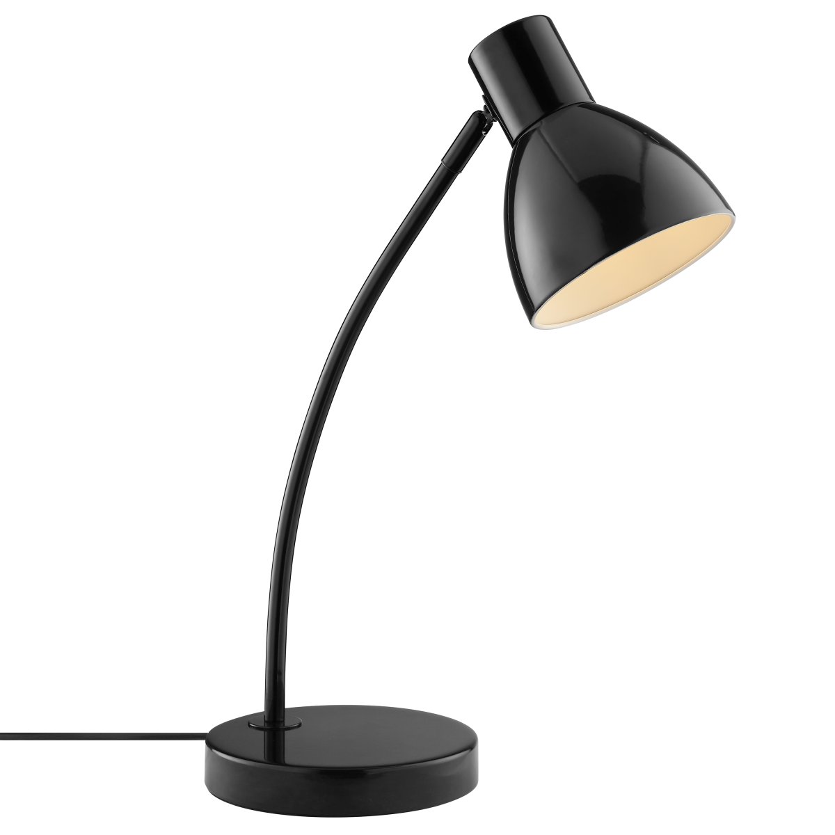 Jerry 43cm Negro lámpara de escritorio De Brilliant - Jerry es una lámpara de escritorio práctica y atemporal, fabricada en metal lacado en negro.