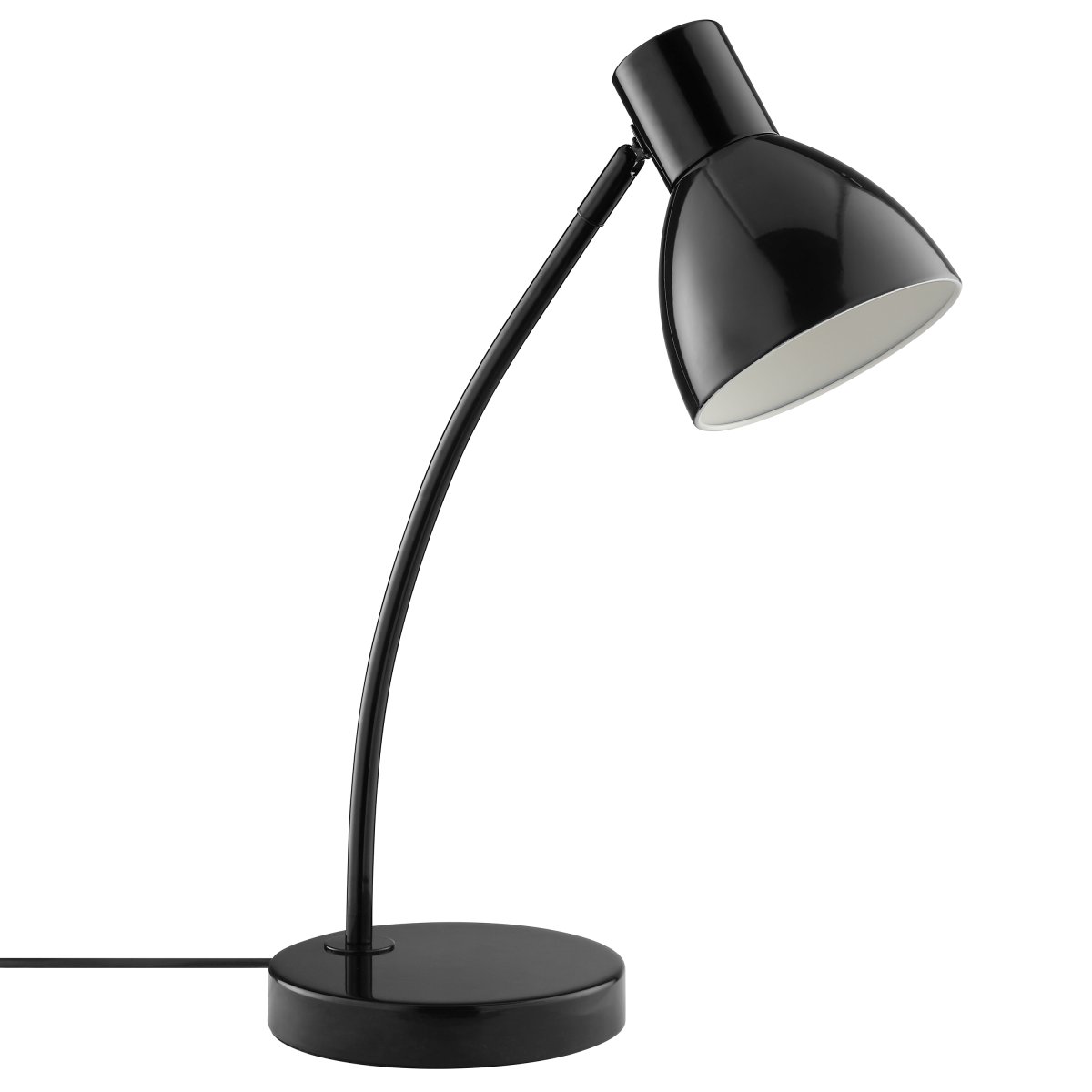 Jerry 43cm Negro lámpara de escritorio De Brilliant - Jerry es una lámpara de escritorio práctica y atemporal, fabricada en metal lacado en negro.