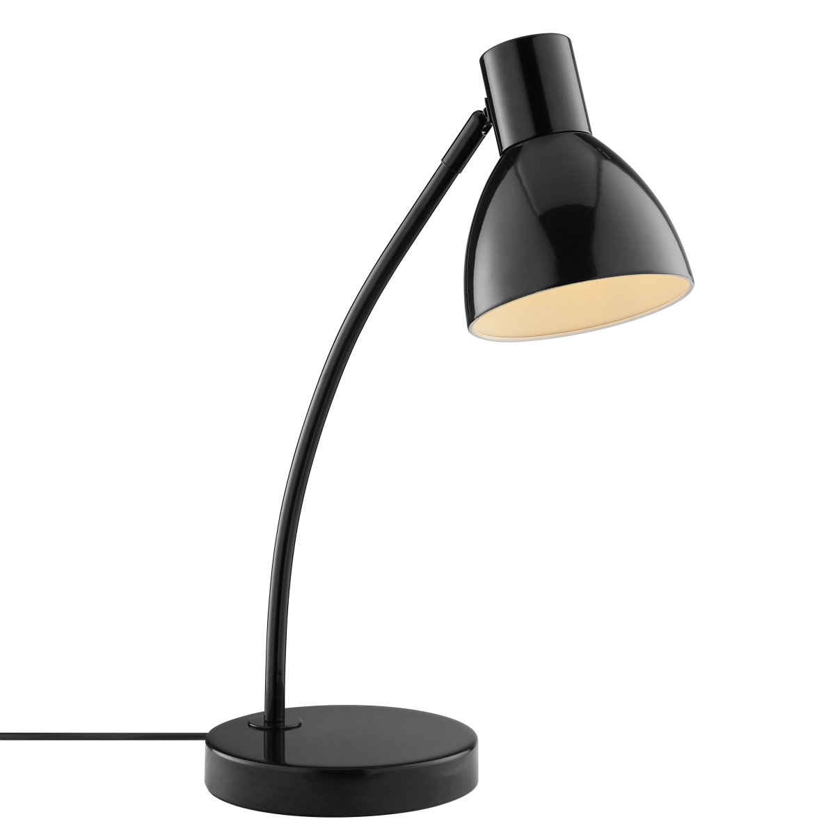 Jerry 43cm Negro lámpara de escritorio De Brilliant - Jerry es una lámpara de escritorio práctica y atemporal, fabricada en metal lacado en negro.