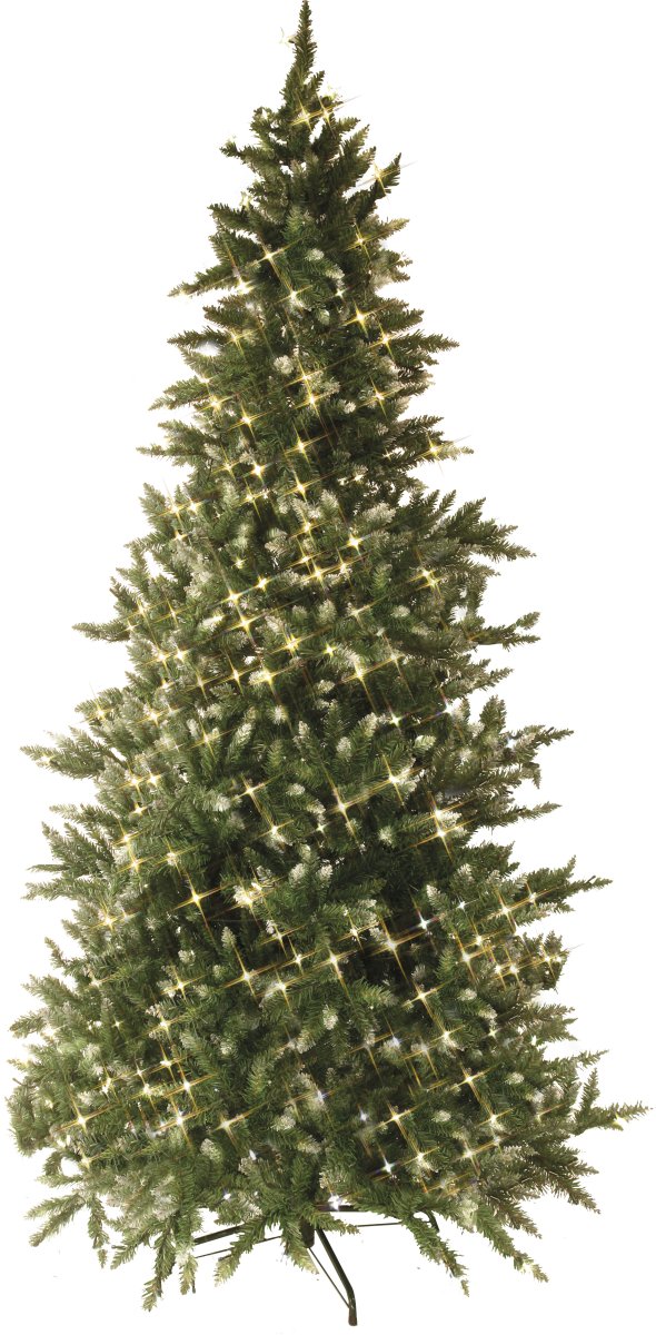 Vancouver 225cm Verde De Star Trading - Árbol de Navidad verde con puntas ligeramente coloreadas en blanco para que parezca un árbol de Navidad.
