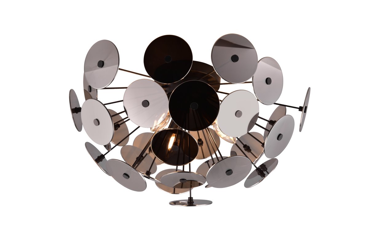 Discalgo Ø54 Negro plafón De Trio Lighting - Perfecta para un estilo de dise&ntilde;o interior creativo, esta l&aacute;mpara atrae miradas con estilo y mejora el estado de &aacute;nimo de su hogar.