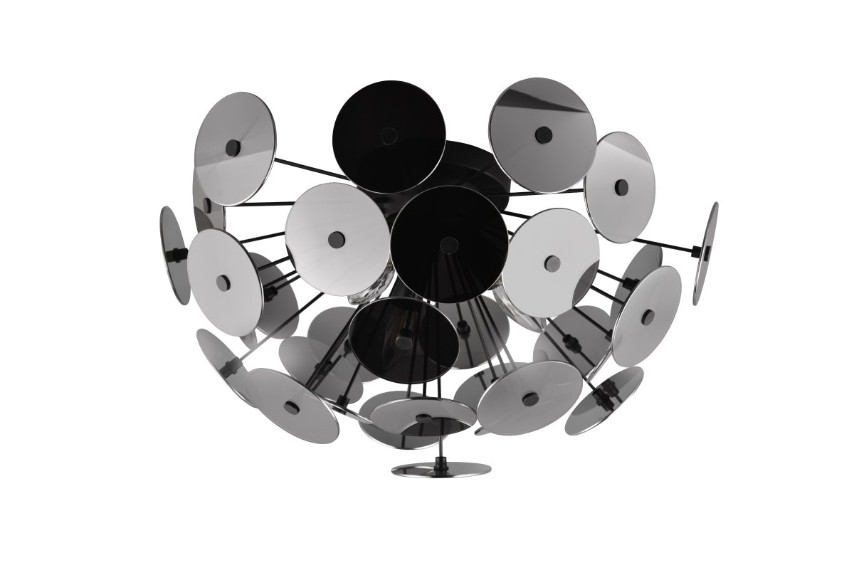 Discalgo Ø54 Negro plafón De Trio Lighting - Perfecta para un estilo de dise&ntilde;o interior creativo, esta l&aacute;mpara atrae miradas con estilo y mejora el estado de &aacute;nimo de su hogar.