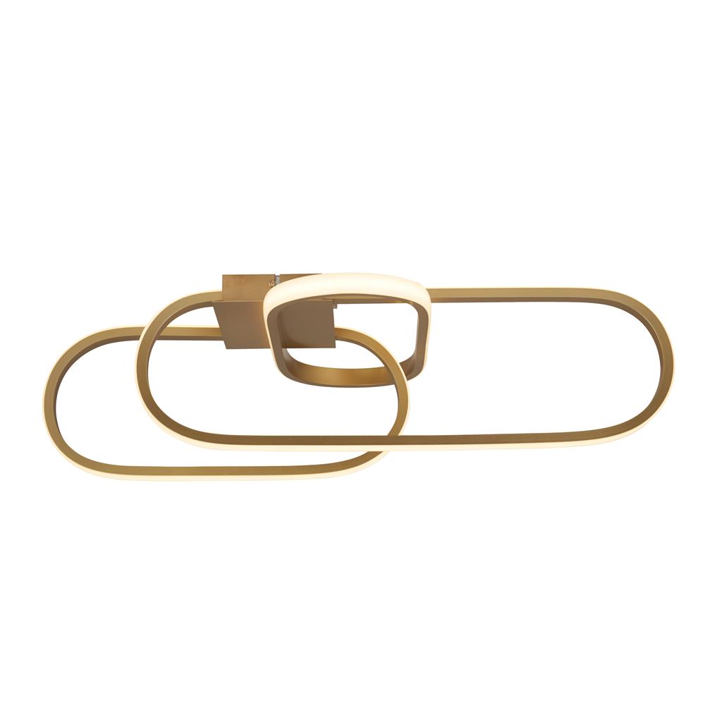 Clip Oro plafón De Searchlight - Combínala con la lámpara colgante de la misma serie para disfrutar de una iluminación uniforme y moderna en toda la casa.