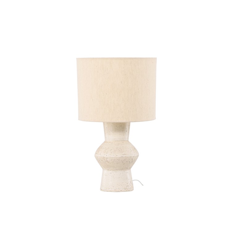 Valön 52cm Blanco marfil lámpara de mesa De Venture Design - A&ntilde;ade un toque de elegancia a tu hogar con la l&aacute;mpara de mesa Val&ouml;n, una hermosa l&aacute;mpara que iluminar&aacute; tu estancia con estilo.